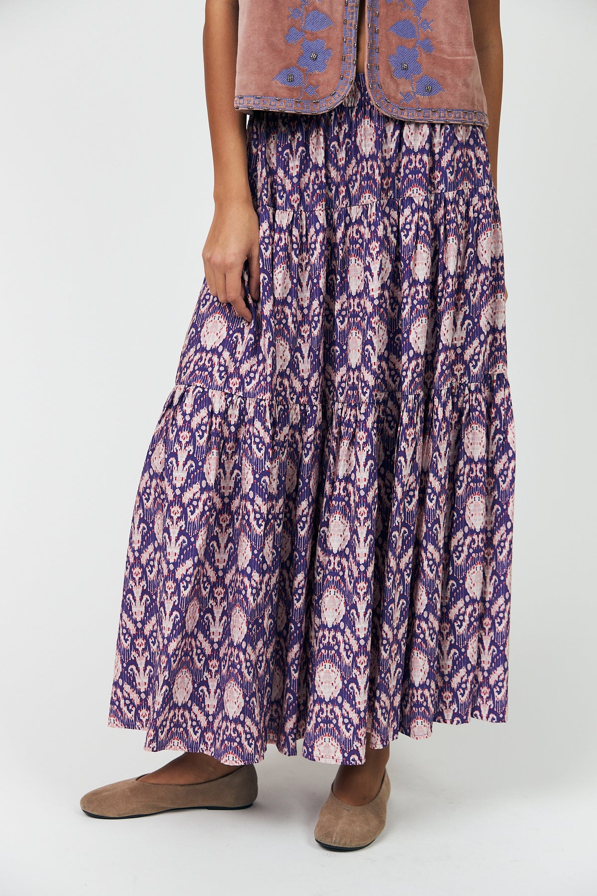 Lollys Laundry SunsetLL Maxi Nederdel Skirt Grafisk print