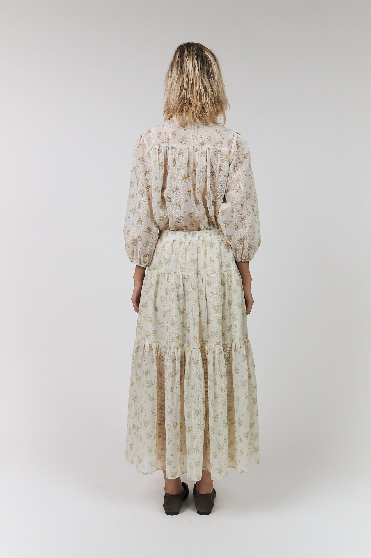 SunsetLL Maxi Nederdel - 02 Creme