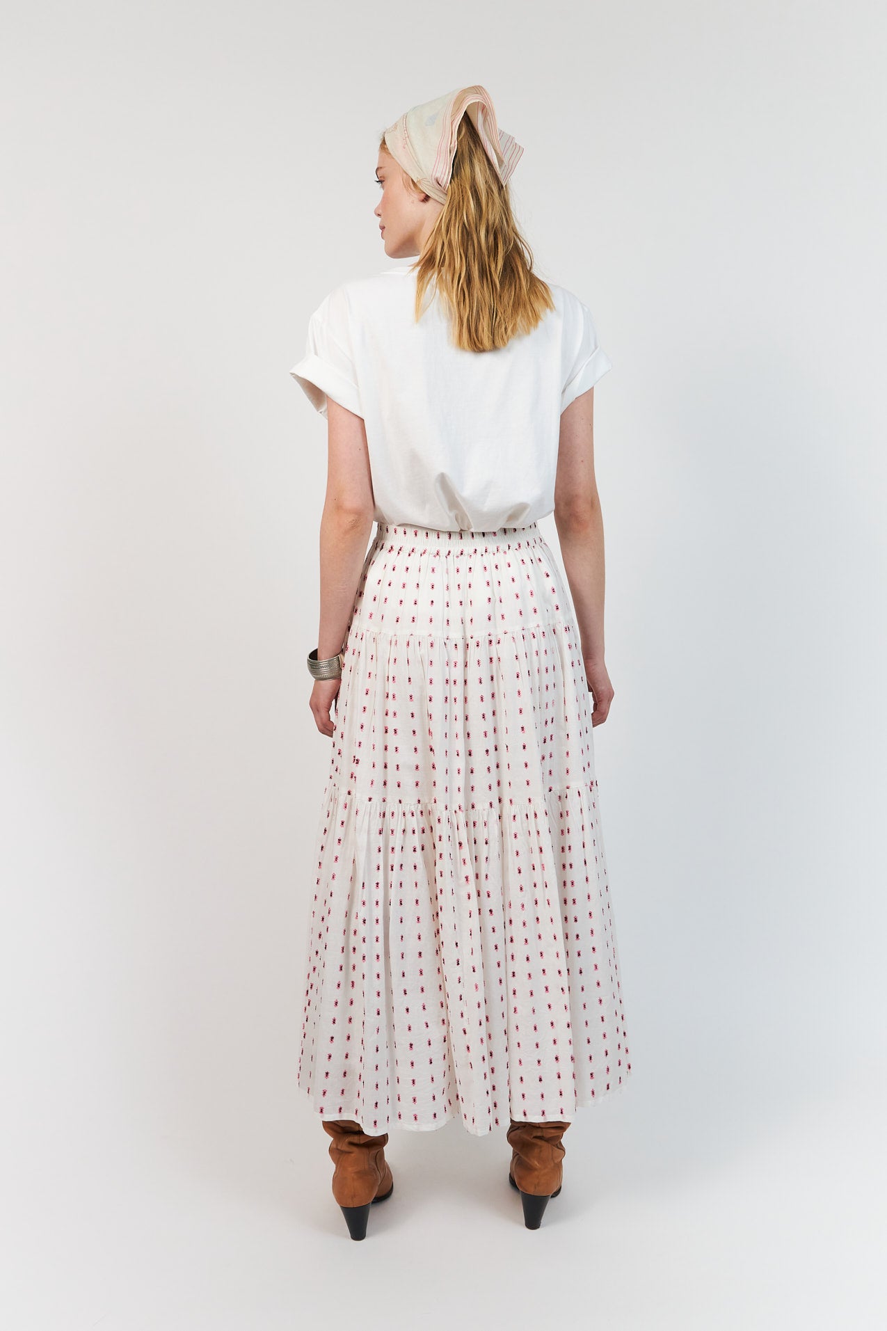 Lollys Laundry SunsetLL Maxi Nederdel Skirt Creme