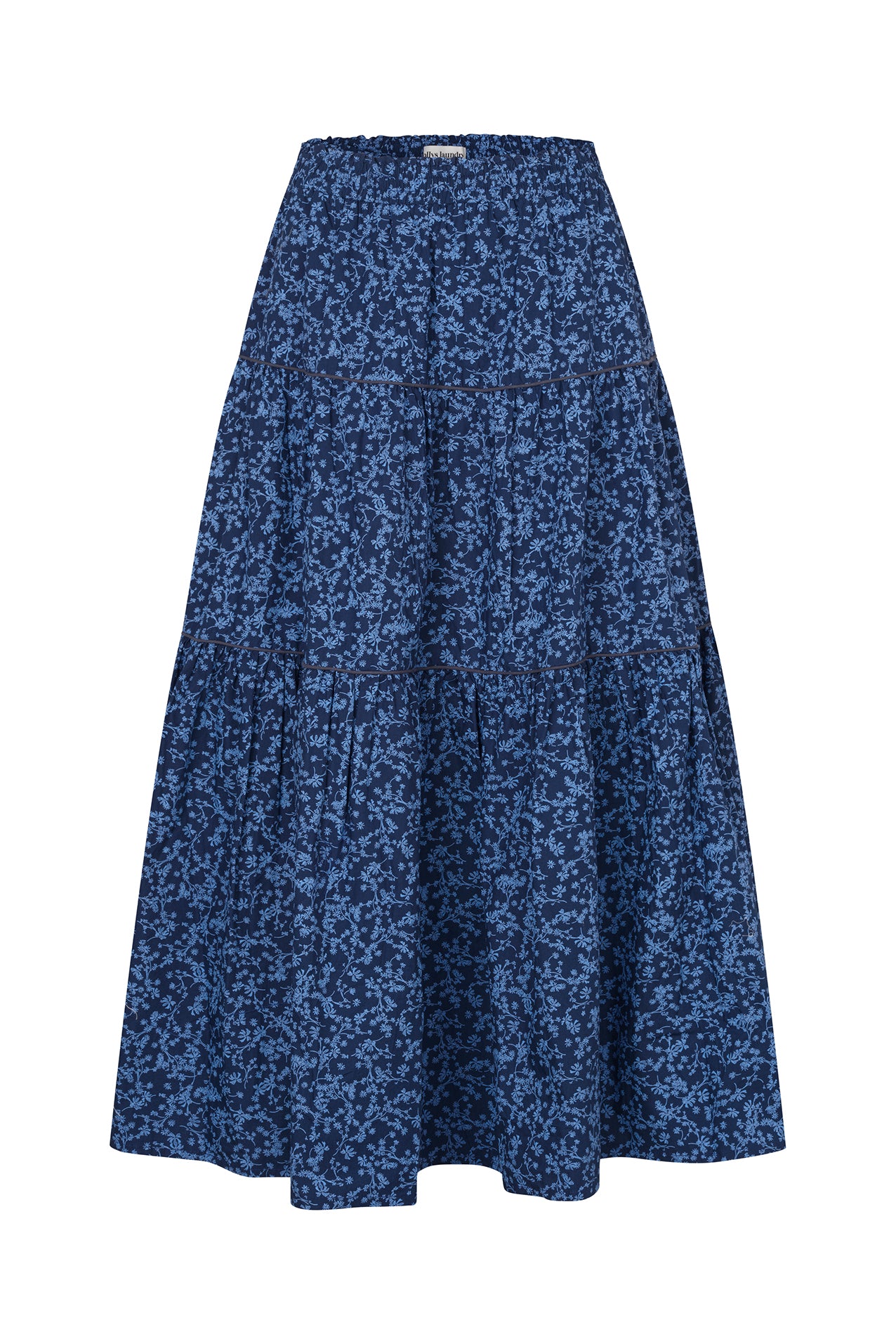 Lollys Laundry SunsetLL Maxi Nederdel Skirt Mørkeblå