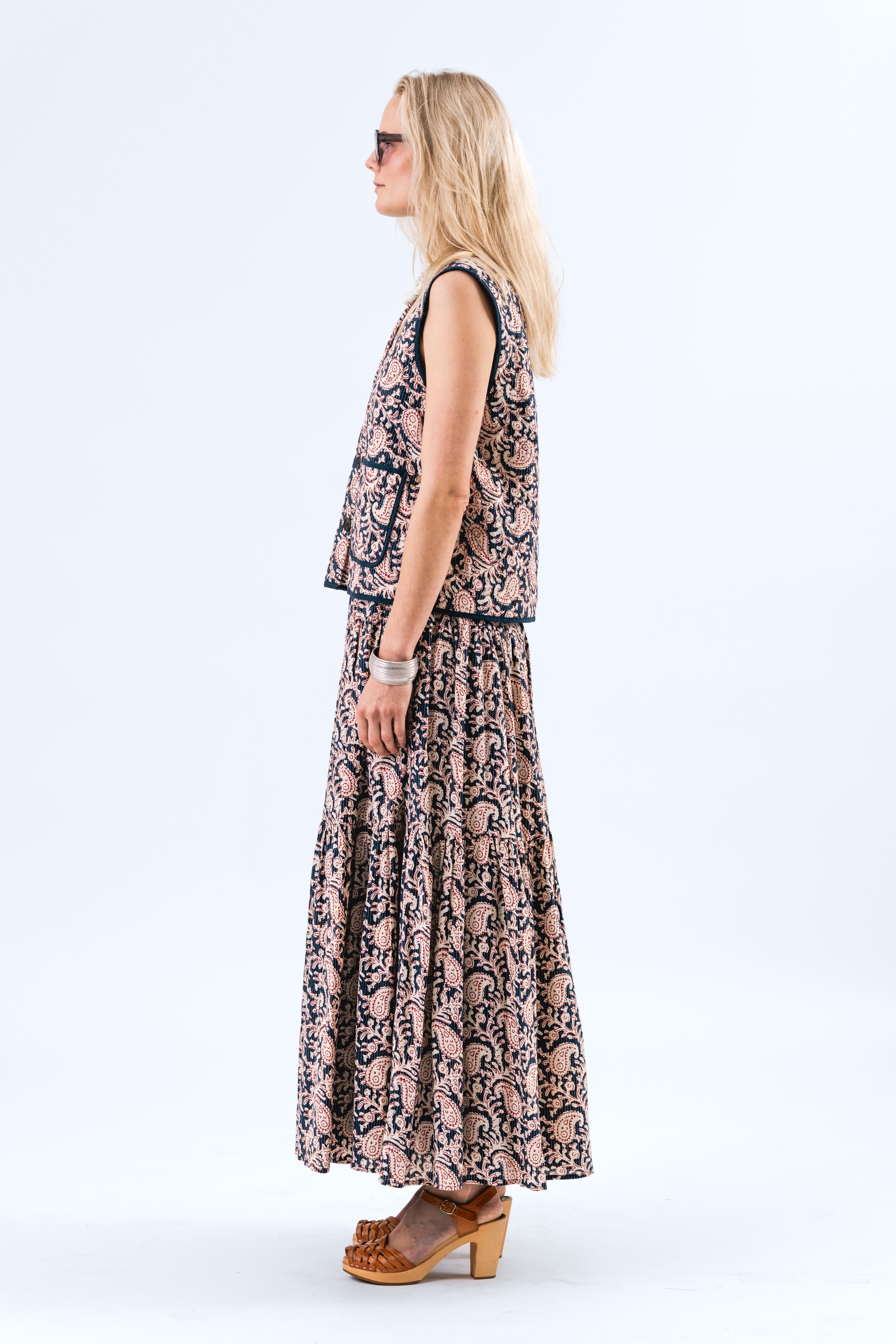 SunsetLL Maxi Nederdel - Graphic Print