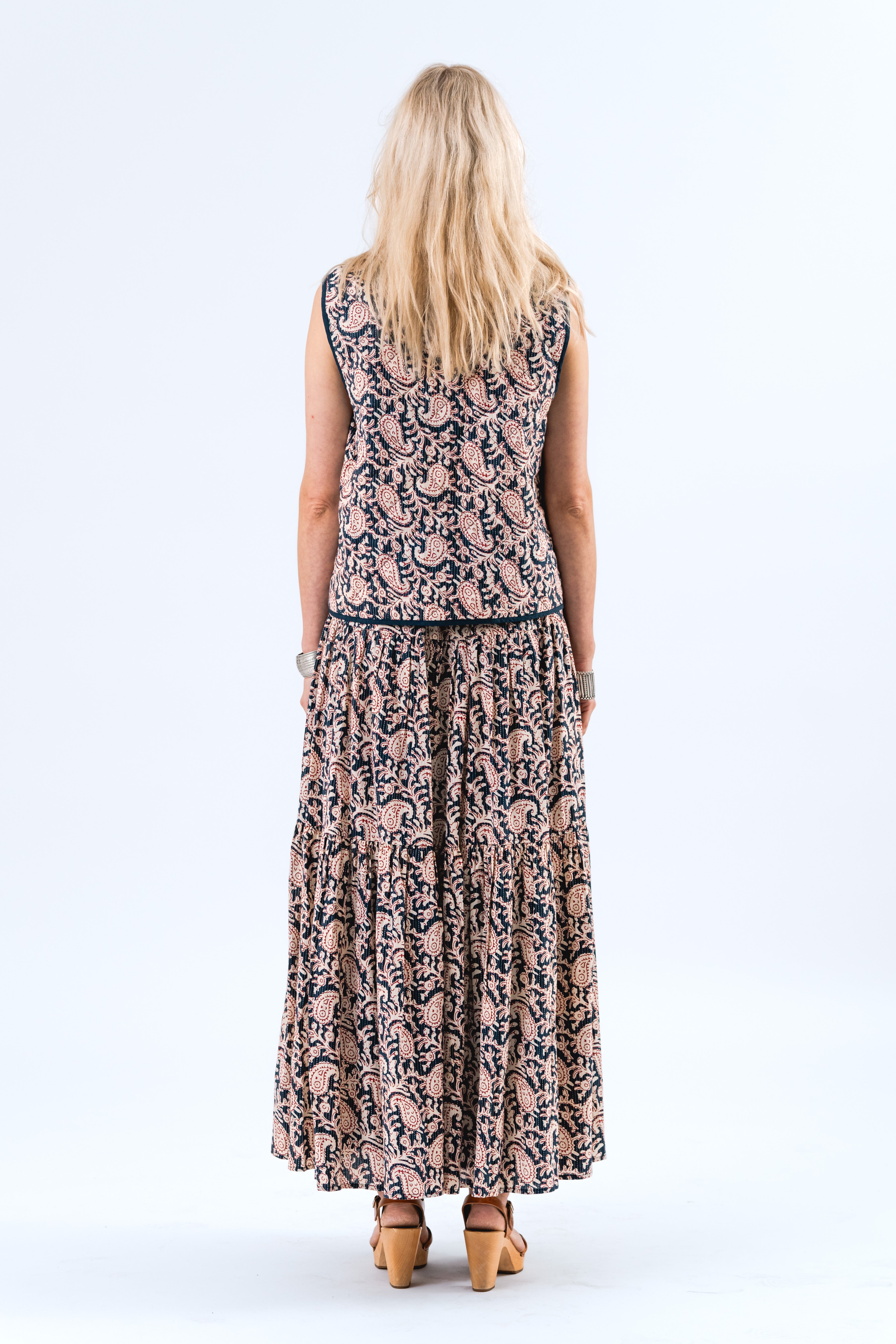 SunsetLL Maxi Nederdel - Graphic Print