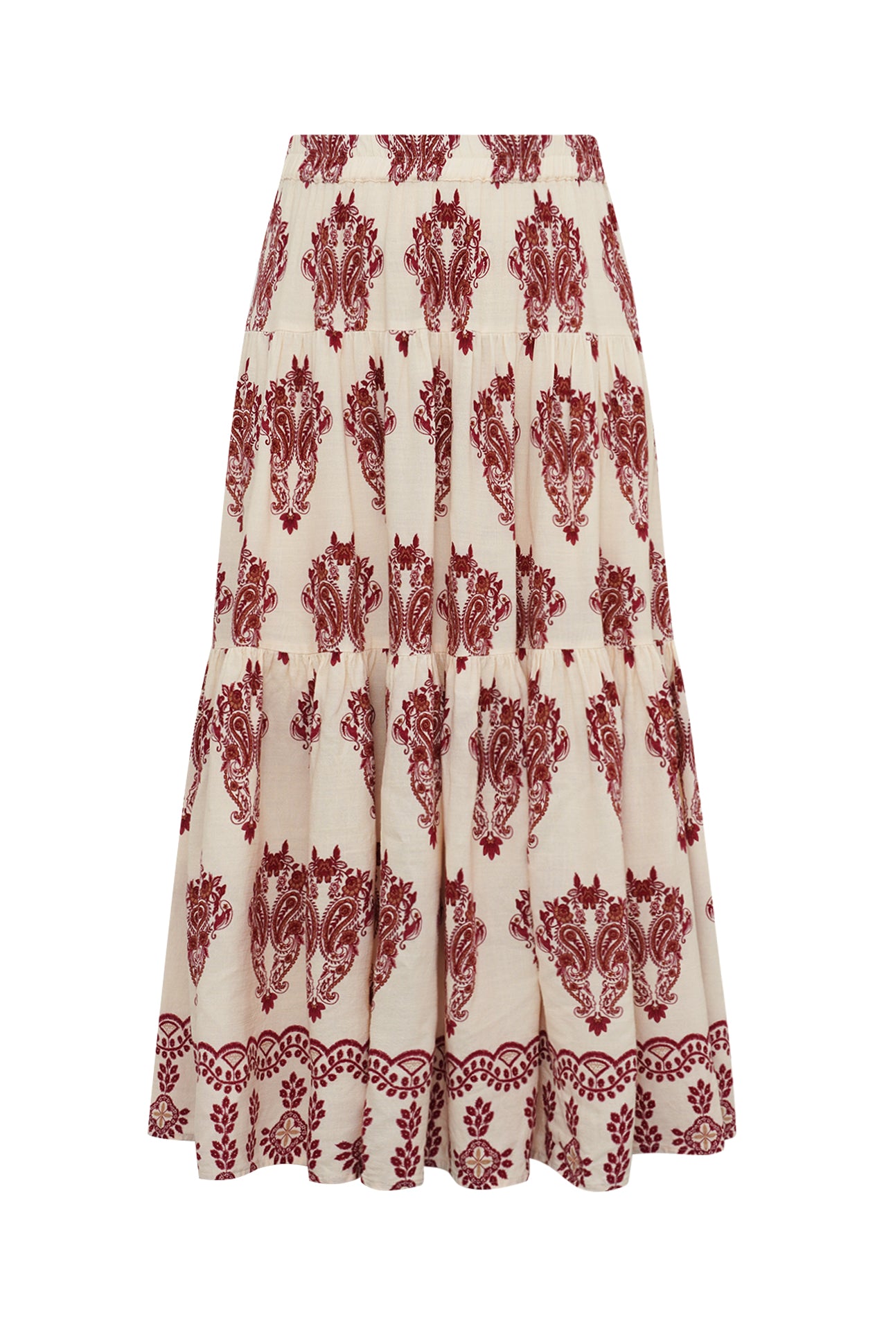 SunsetLL Maxi Nederdel - Creme