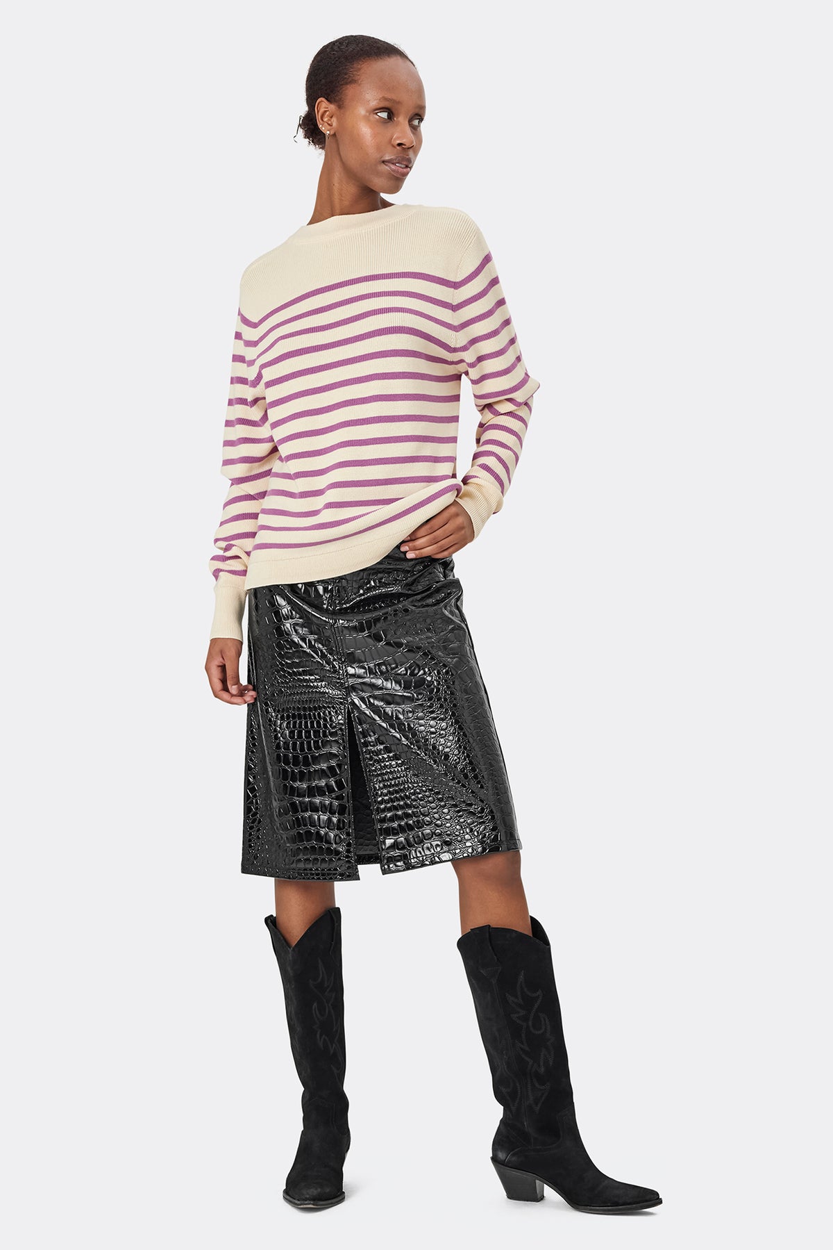 Lollys Laundry SwanLL Jumper LS Jumper Mørk lavendel