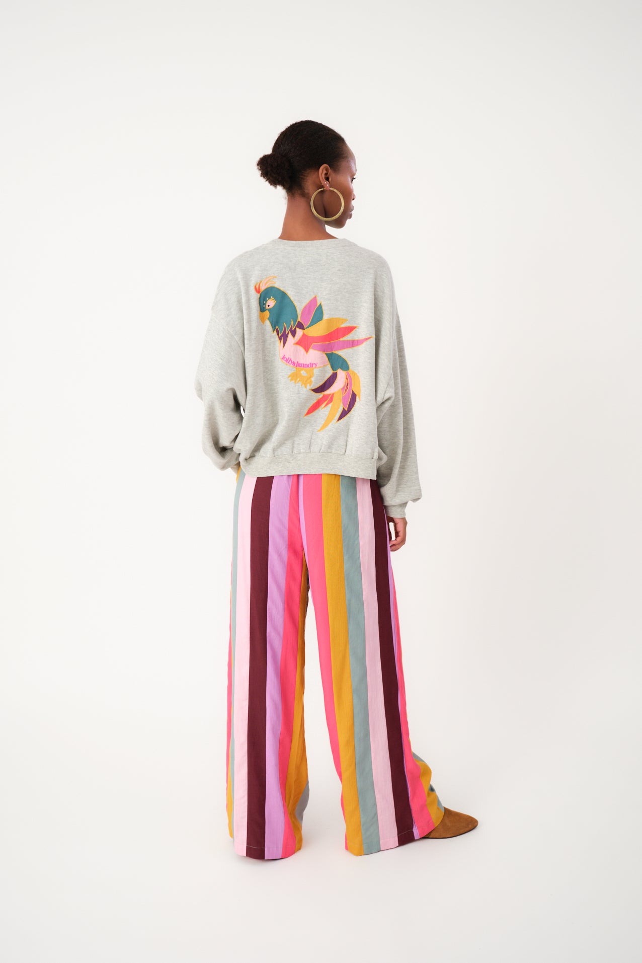 Lollys Laundry SydneyLL Cockatoo Sweatshirt Sweatshirt 13 Light Grey Melange