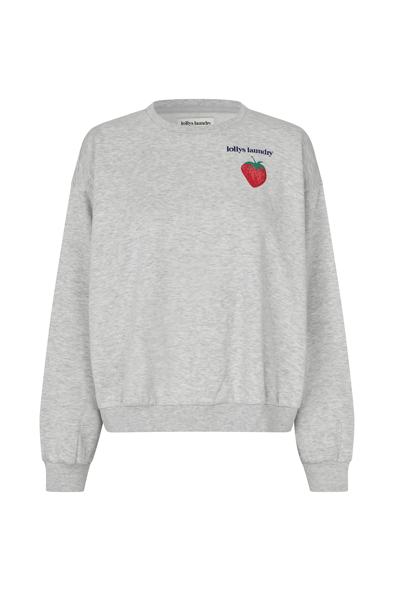 SydneyLL Jordbær Sweatshirt - Light Grey Melange