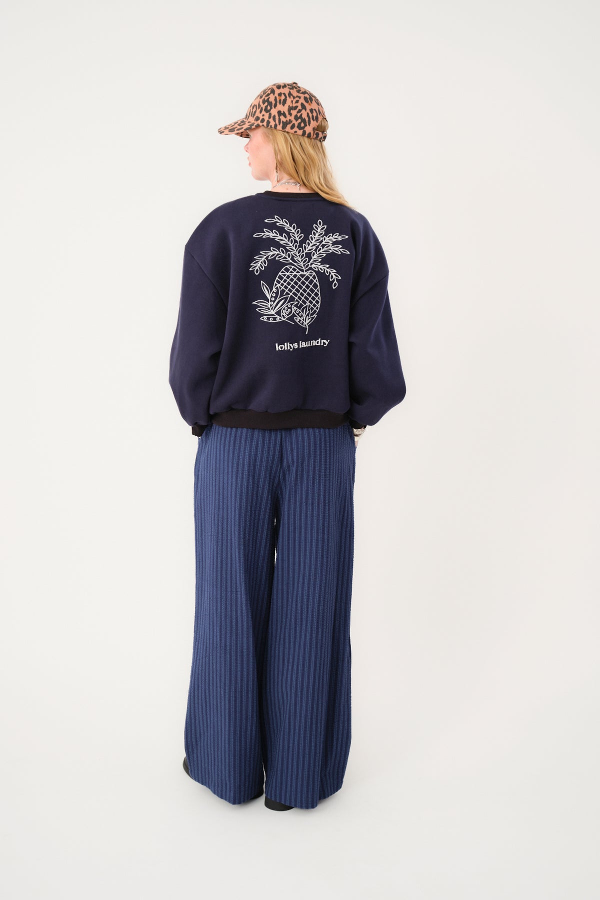 Lollys Laundry SydneyLL Pineapple Sweatshirt Sweatshirt Mørkeblå