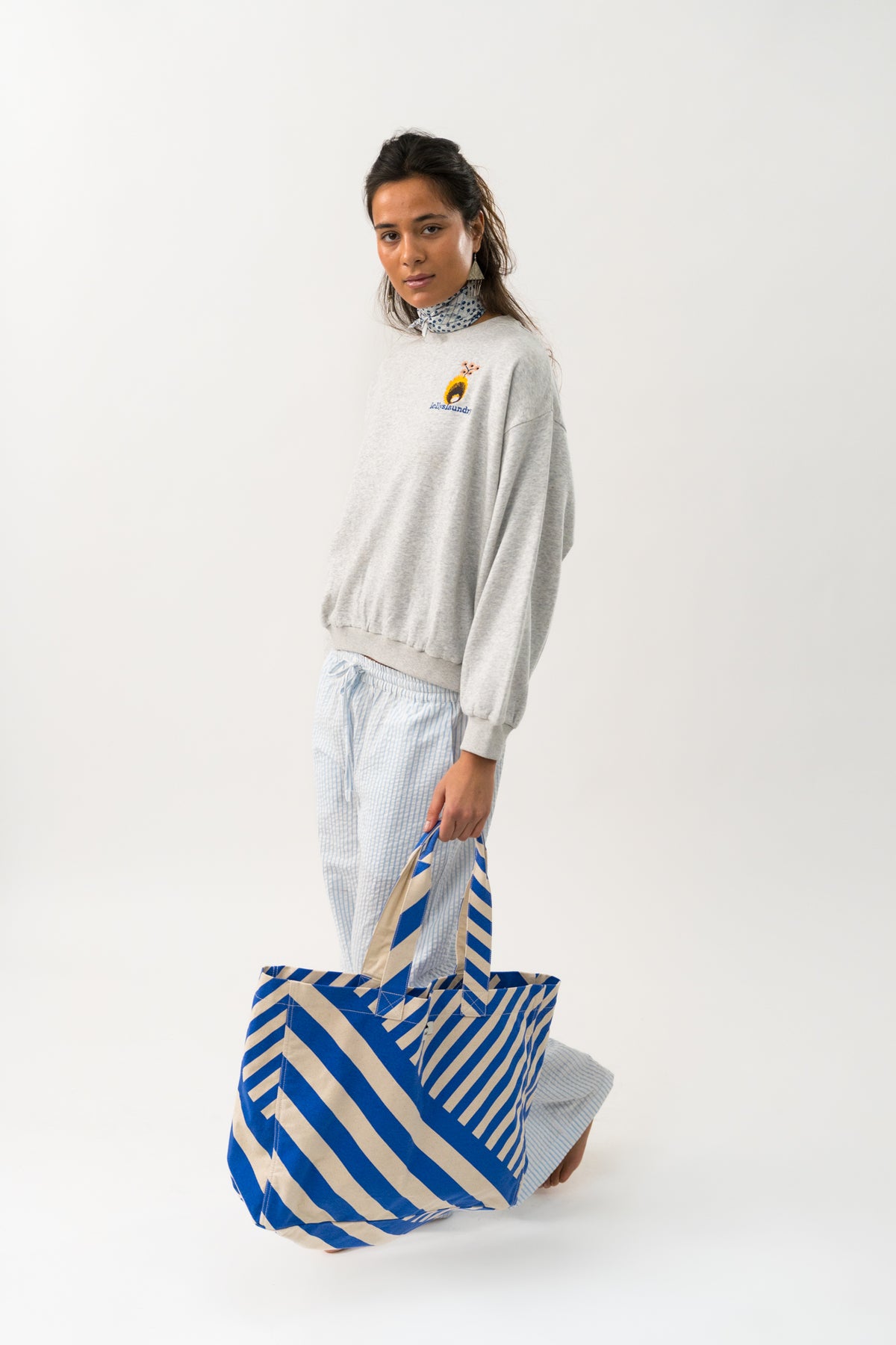 Lollys Laundry SydneyLL Sweatshirt Sweatshirt Lysegrå Melange