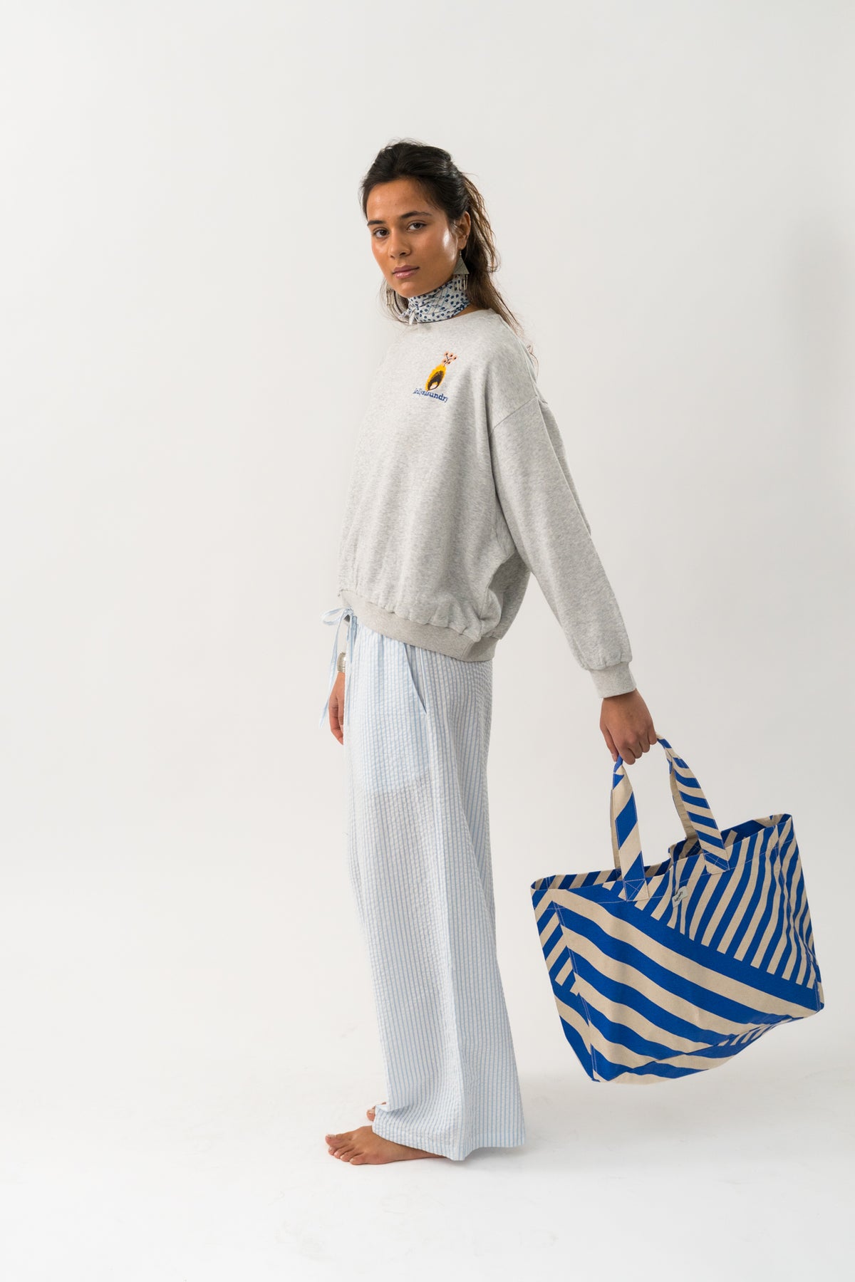 Lollys Laundry SydneyLL Sweatshirt Sweatshirt Lysegrå Melange