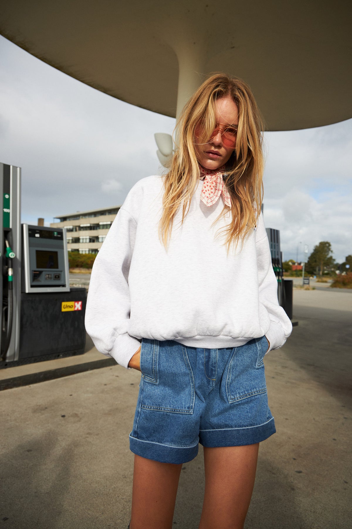 Lollys Laundry SydneyLL Sweatshirt Sweatshirt Lysegrå Melange