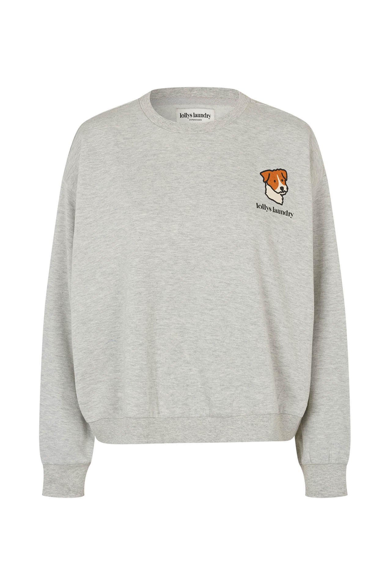 Lollys Laundry SydneyLL Sweatshirt Hund Sweatshirt Lysegrå Melange
