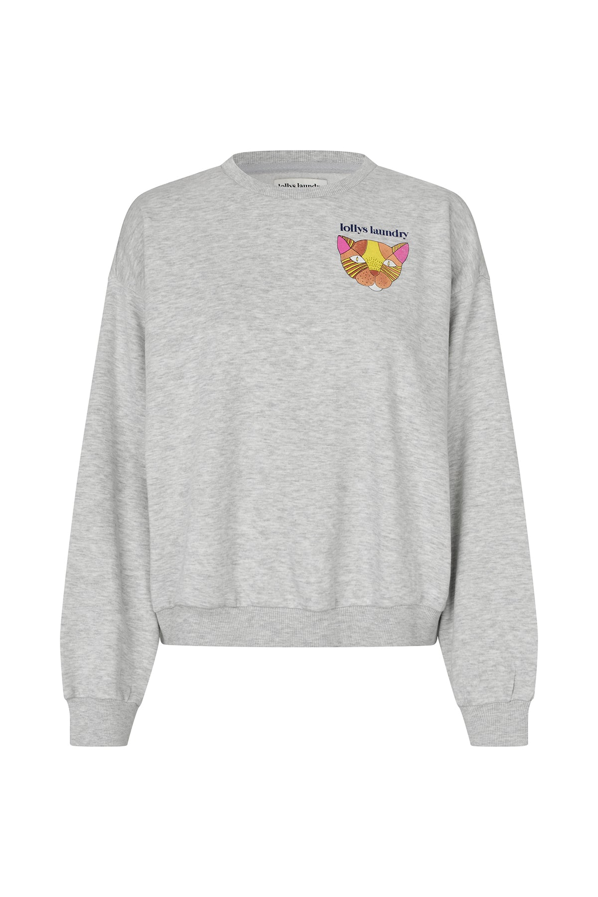 SydneyLL Sweatshirt Kat - Lysegrå Melange