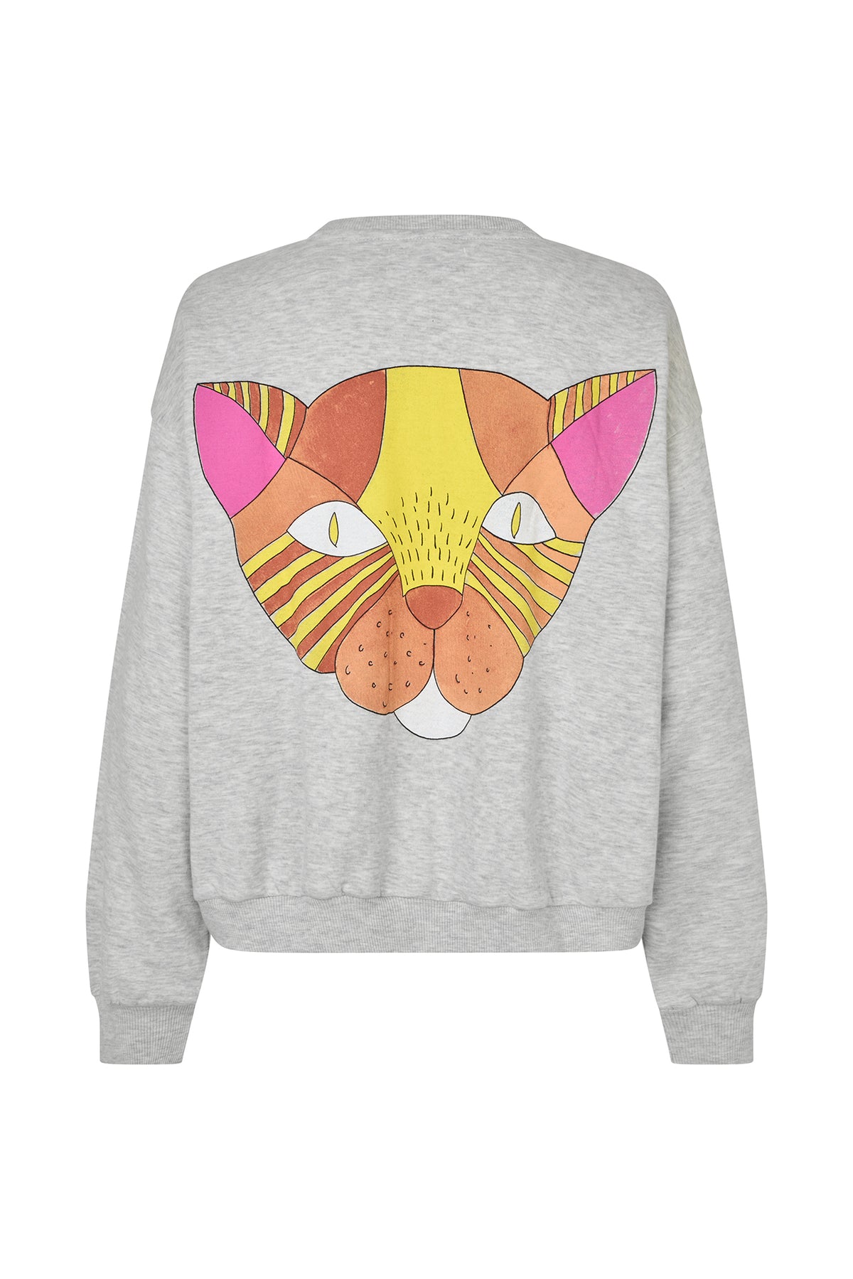 SydneyLL Sweatshirt Kat - Lysegrå Melange