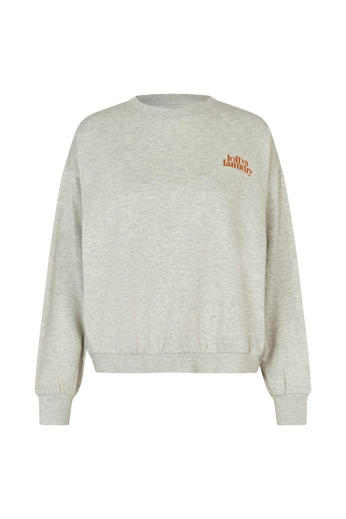 SydneyLL Sweatshirt Sommerfugle - Lysegrå Melange