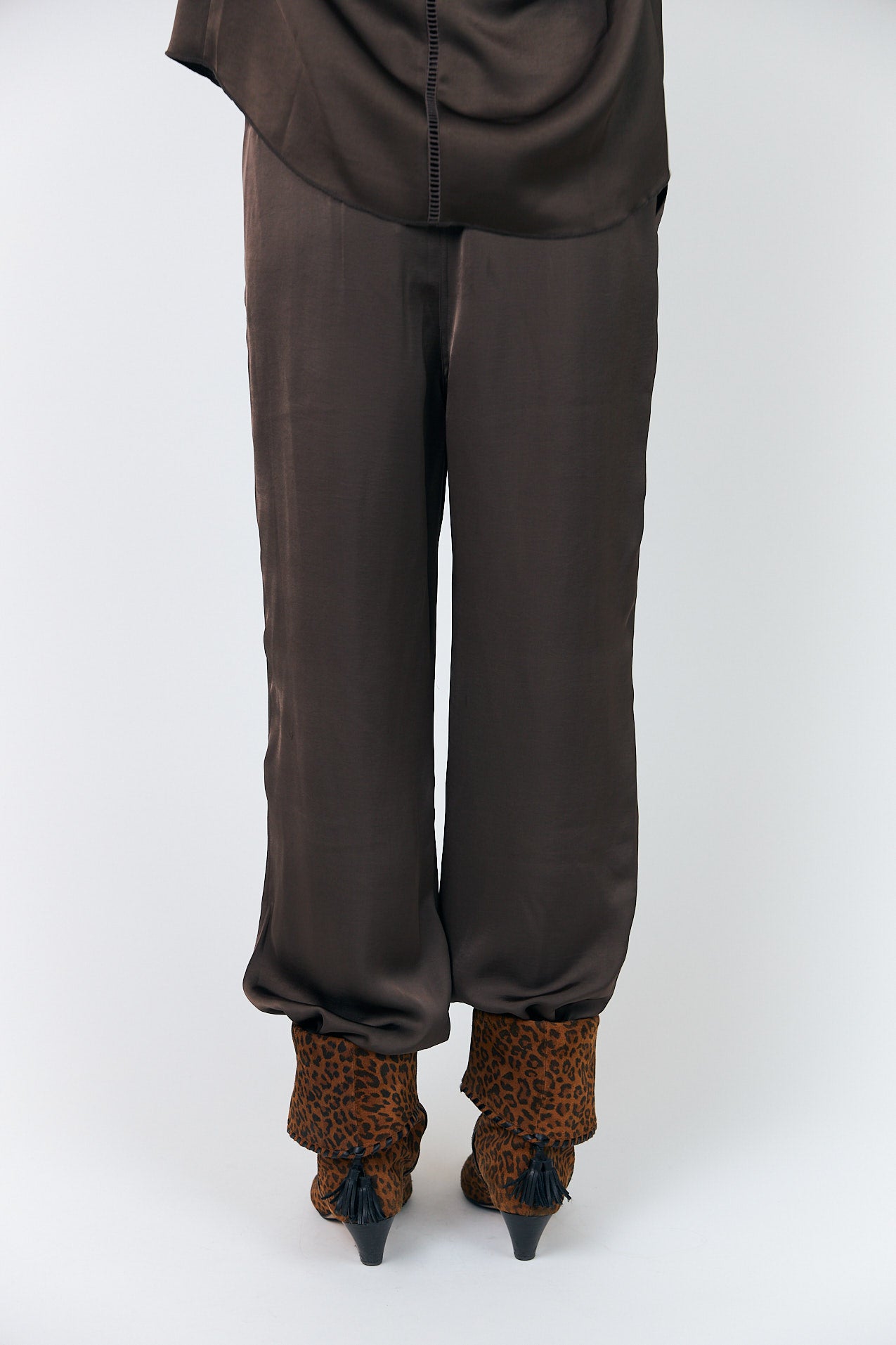 Lollys Laundry TalmaLL Bukser Pants Mørkebrun