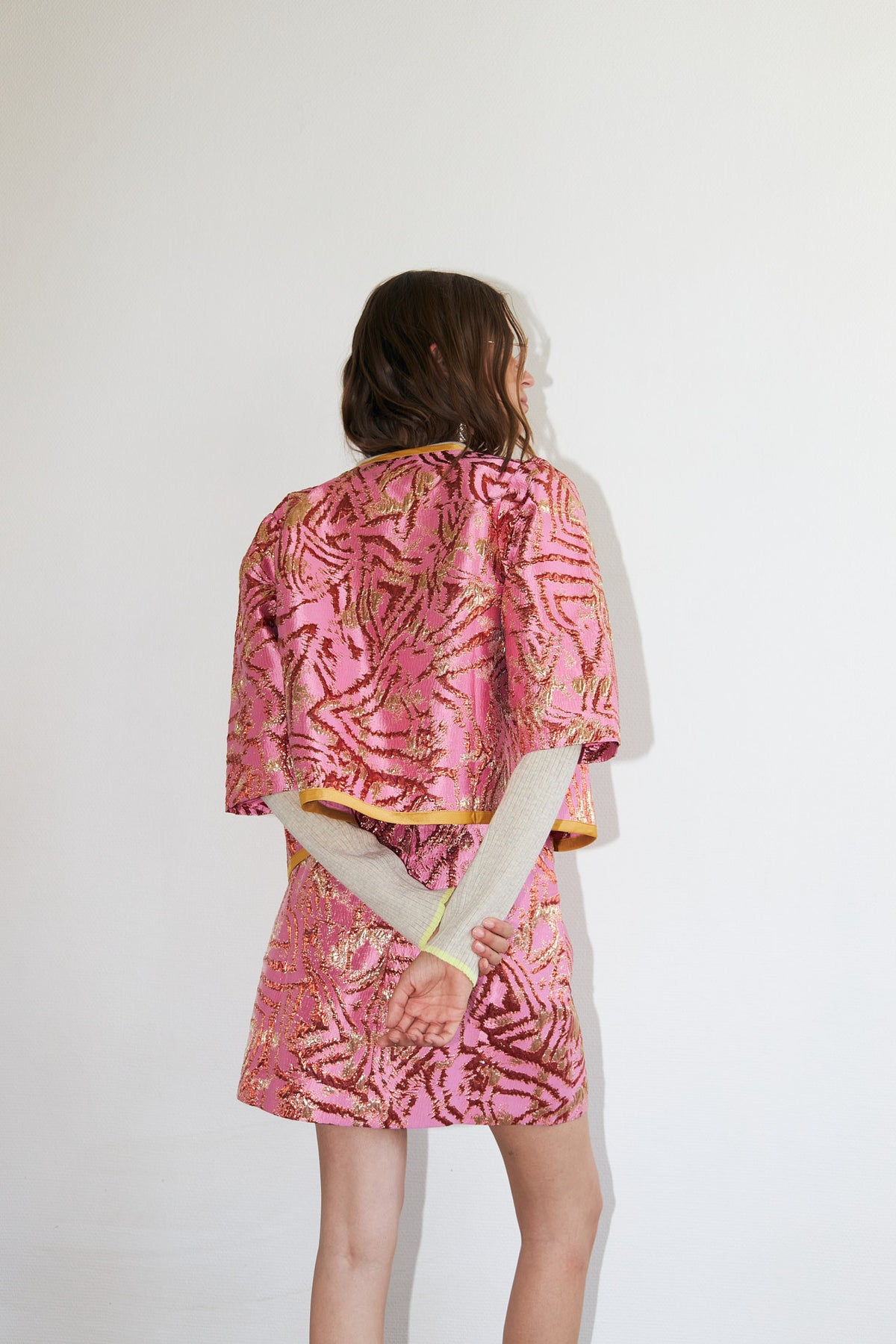 Lollys Laundry TrineLL kort Jakke Jacket Pink