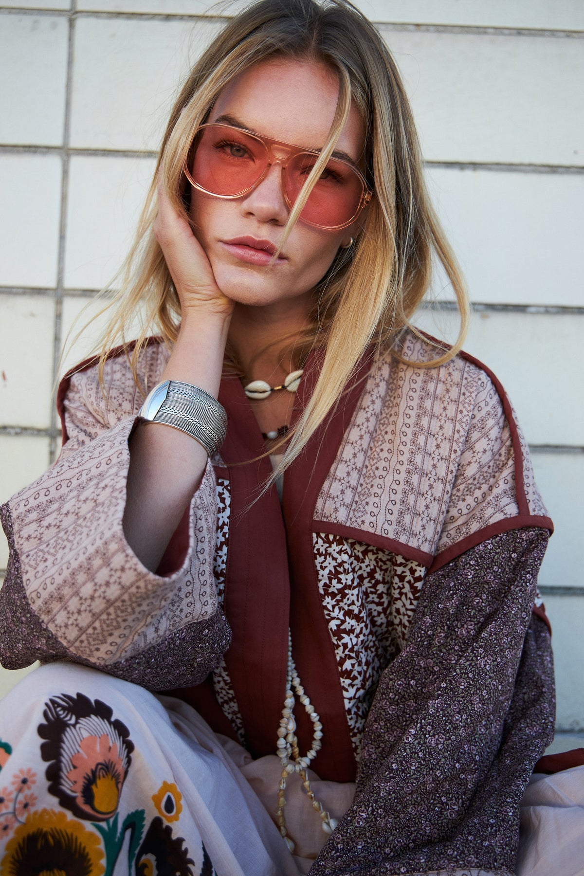 TristyLL Jacket LS - Blomsterprint