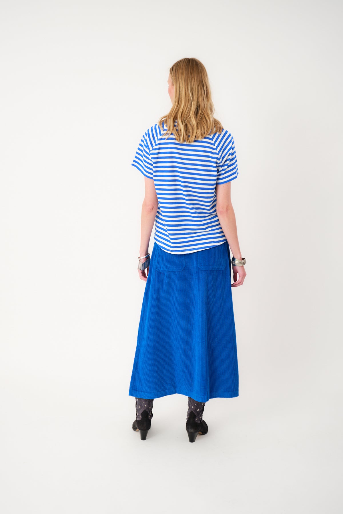 Lollys Laundry UnaLL Maxi Nederdel Skirt 97 Neon Blue