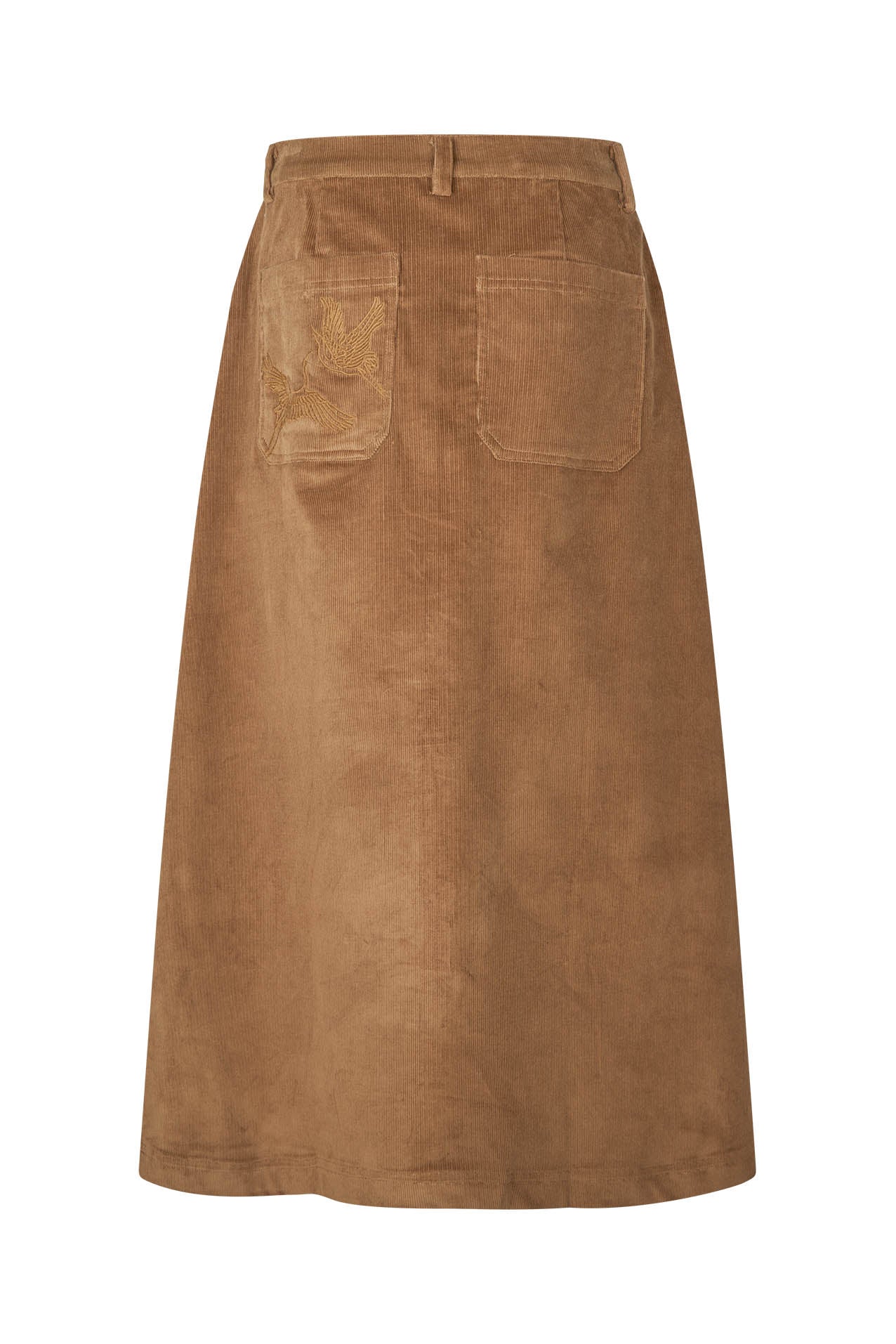Lollys Laundry UnaLL Maxi Nederdel Skirt Nøddebrun