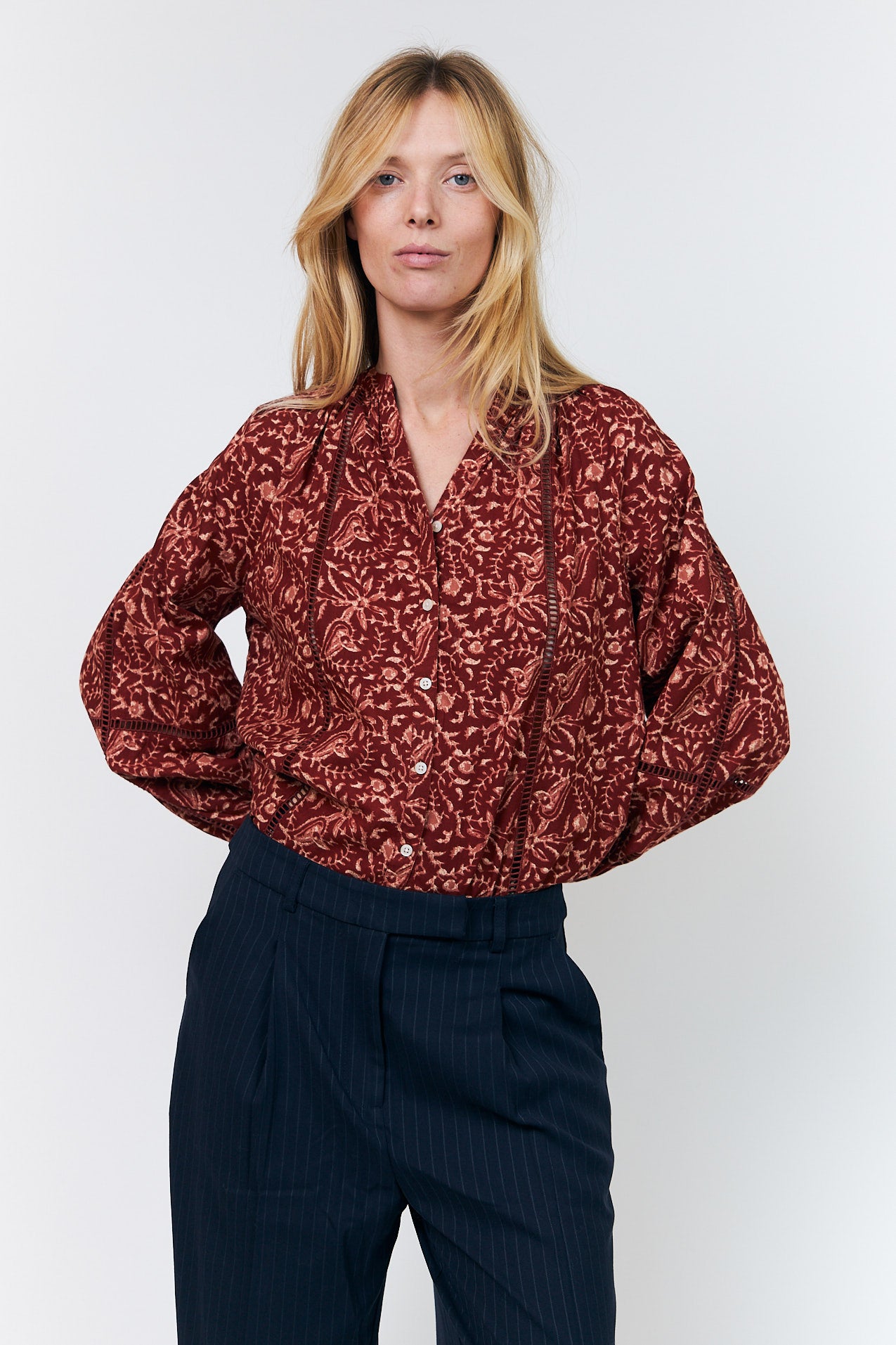Lollys Laundry VeroLL Skjorte Shirt Rustbrun