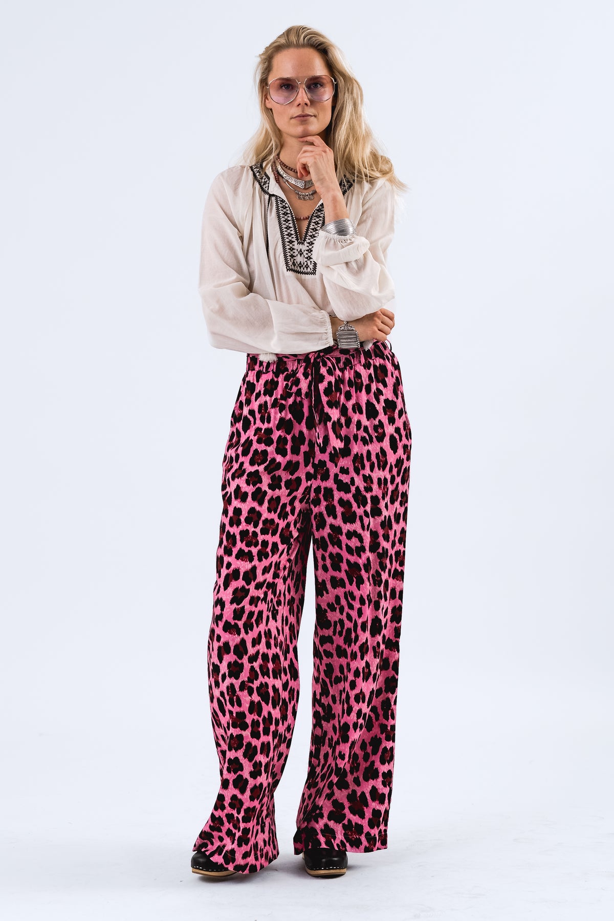 Lollys Laundry VickyLL Bukser Pants Neon pink