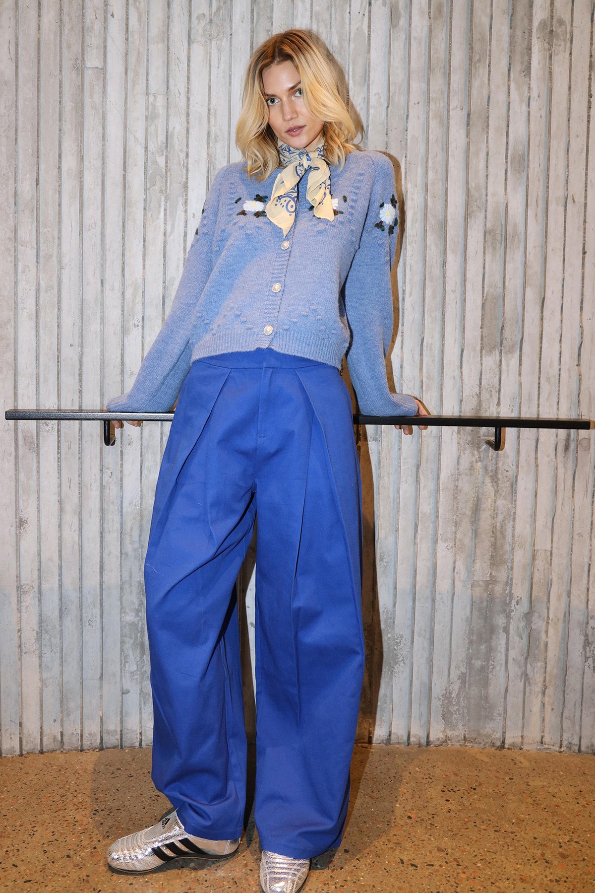 Lollys Laundry ZolaLL Bukse Pants 97 Neon Blue