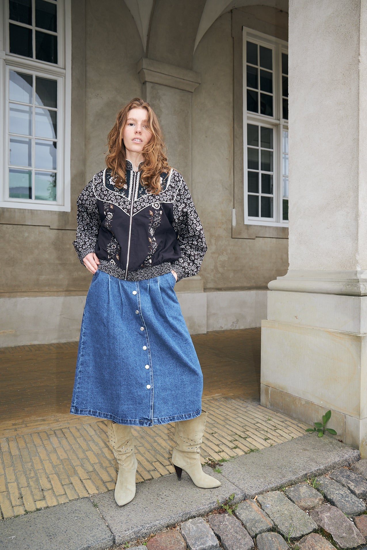 Lollys Laundry AbbeyLL Vest Skirt Mørkeblå