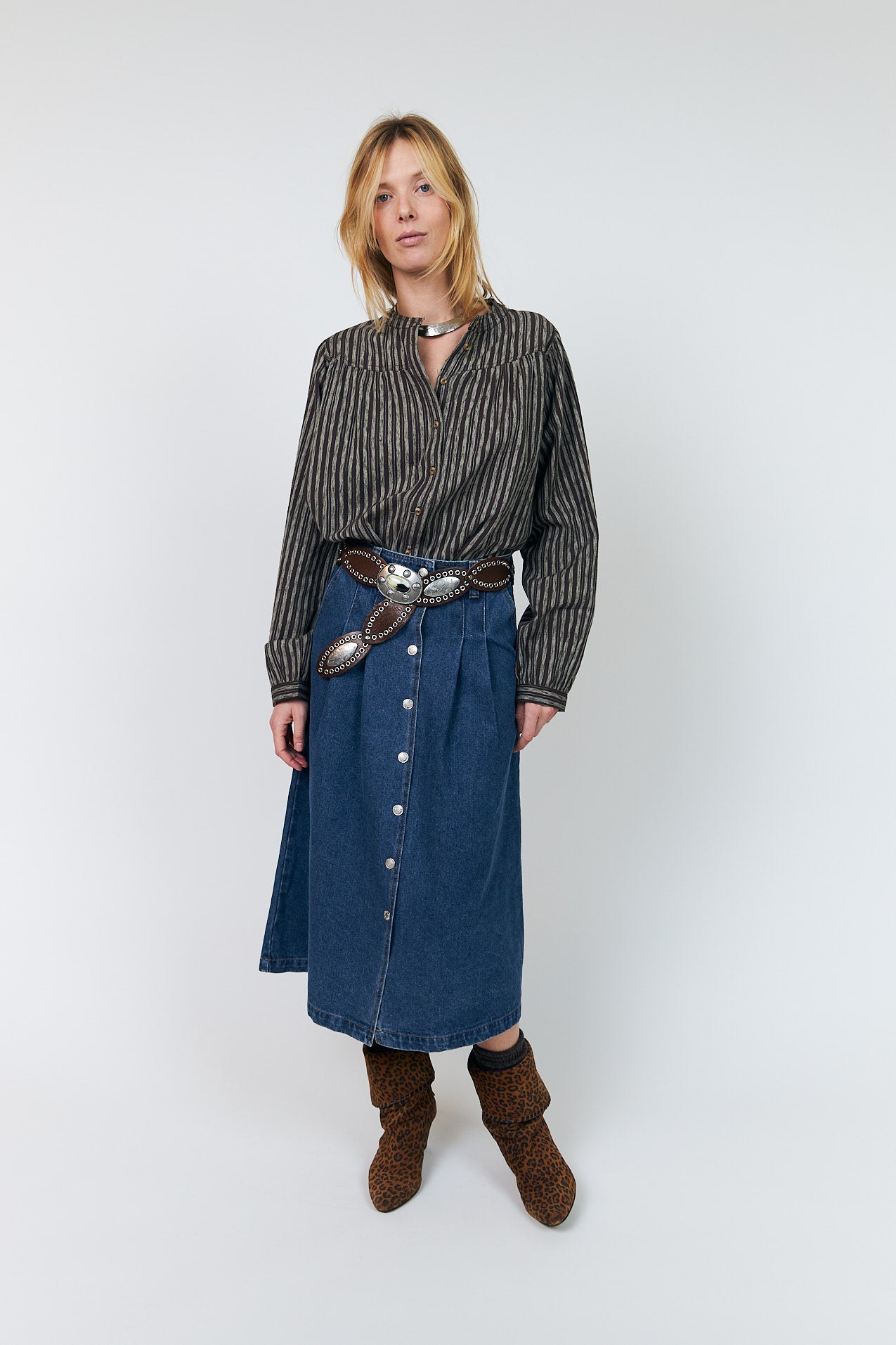 Lollys Laundry AbbeyLL Vest Skirt Mørkeblå