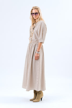 Lollys Laundry AkaneLL Maxi Nederdel Skirt Creme