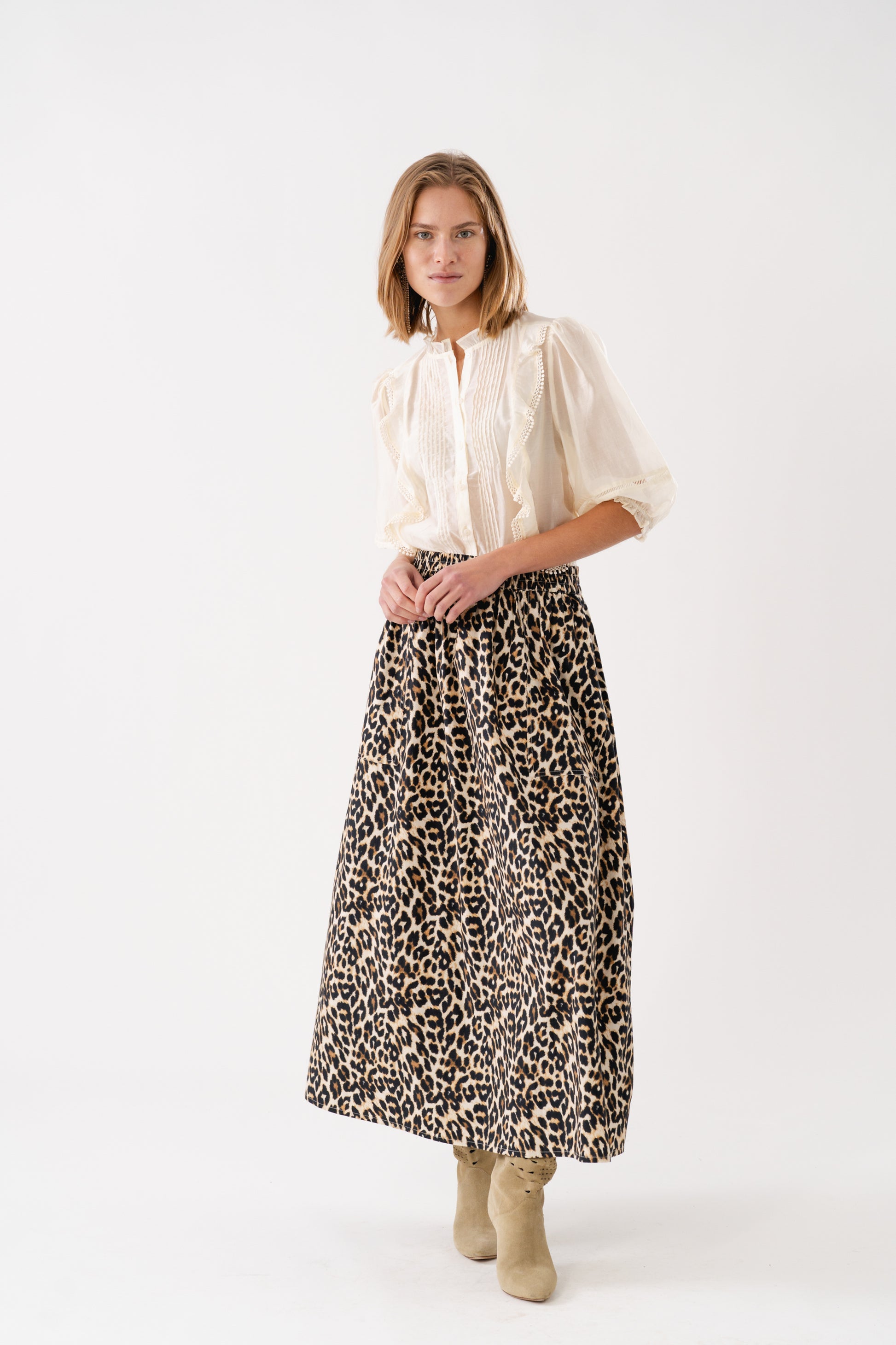 Lollys Laundry AkaneLL Maxi Skirt Skirt 72 Leopard Print