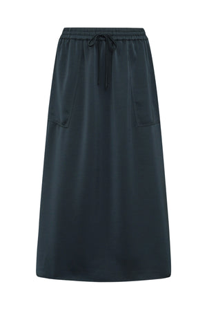 Lollys Laundry AkaneLL Midi Nederdel Skirt Mørkebrun