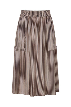 Lollys Laundry AkaneLL Midi Nederdel Skirt 08 Beige