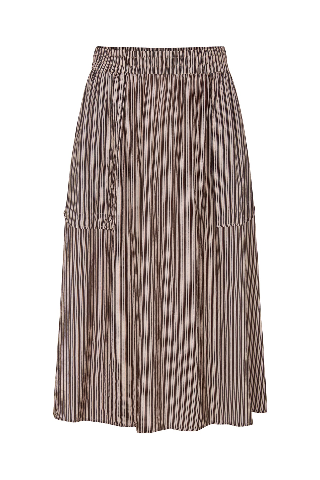 Lollys Laundry AkaneLL Midi Nederdel Skirt 08 Beige