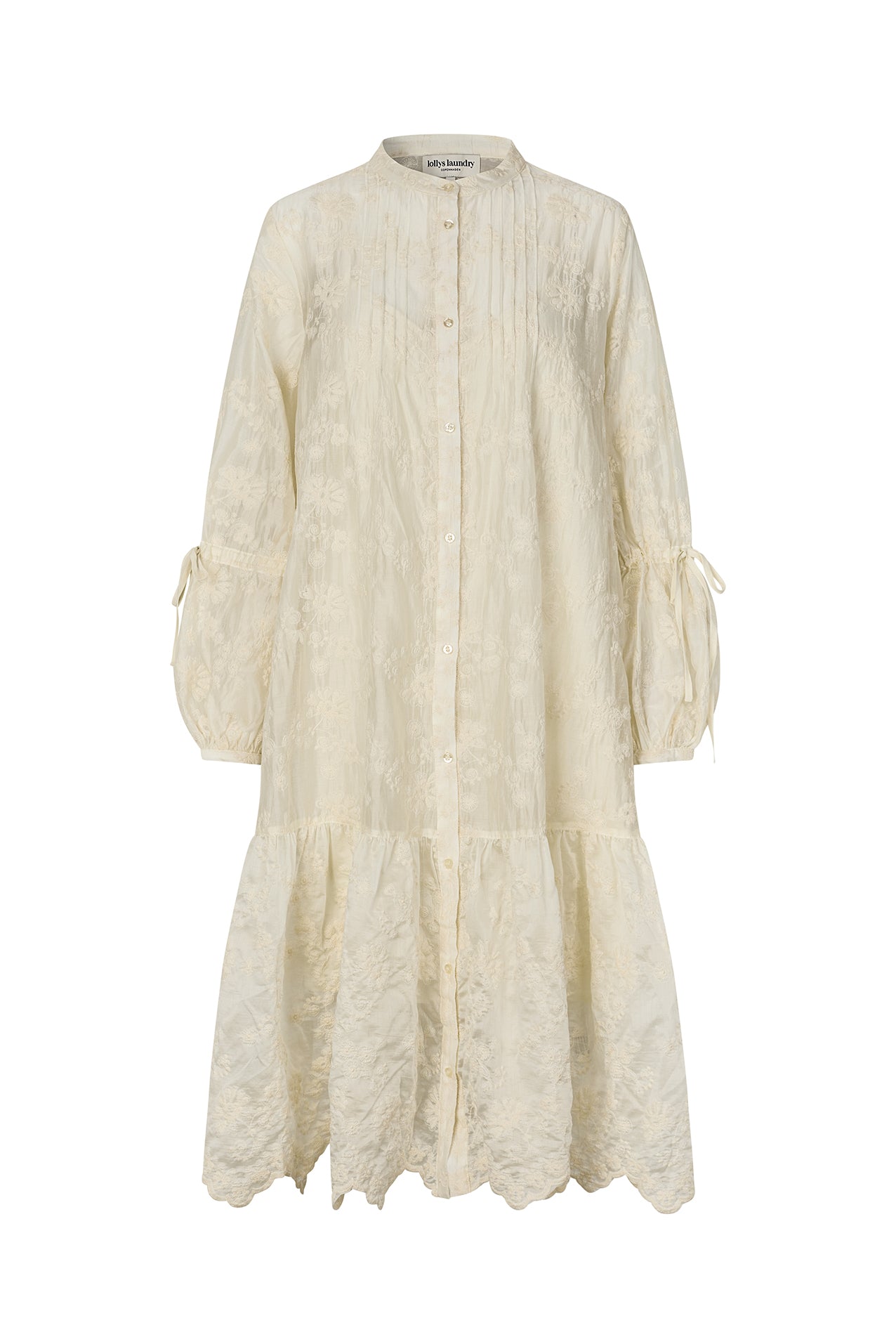 AlannaLL Midi Kjole - Creme