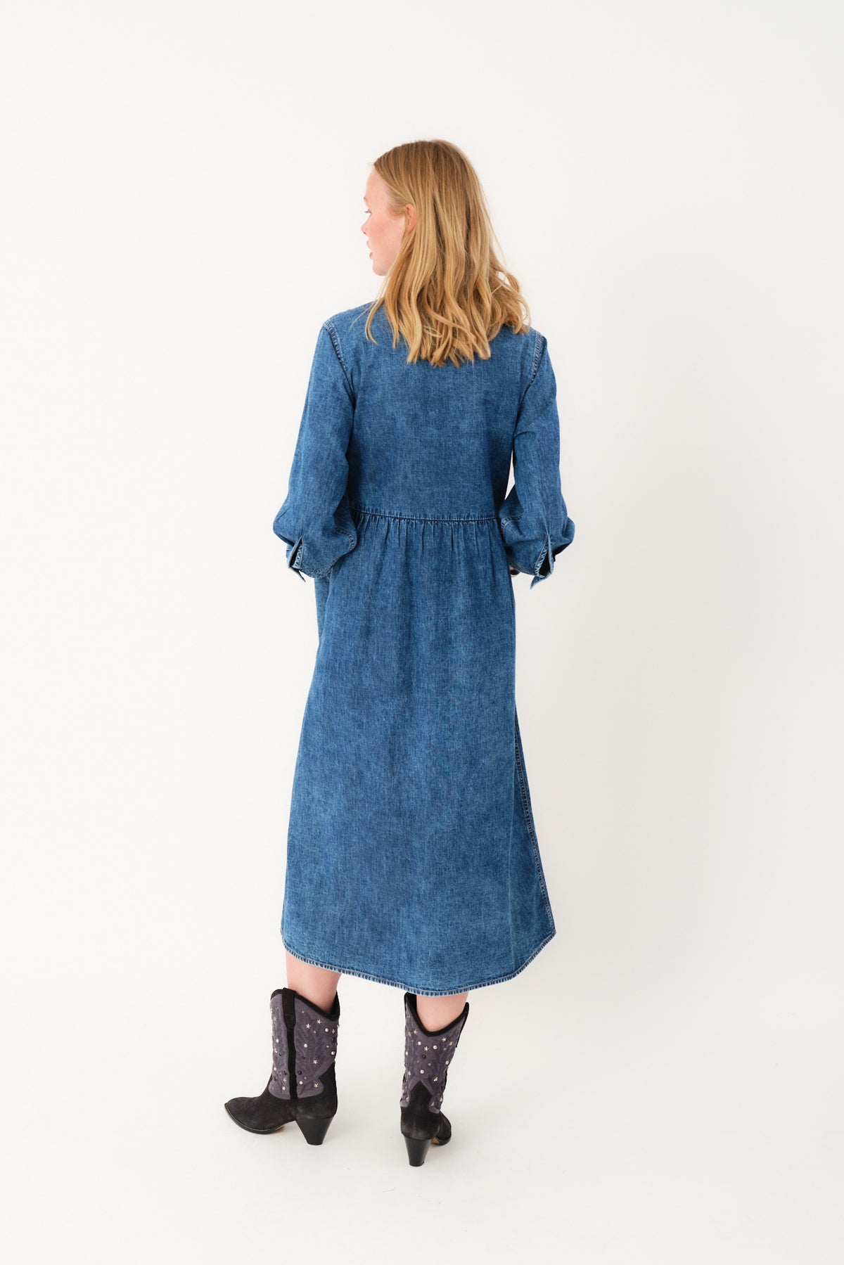 Lollys Laundry AliyaLL Maxi Kjole Dress Blå denim