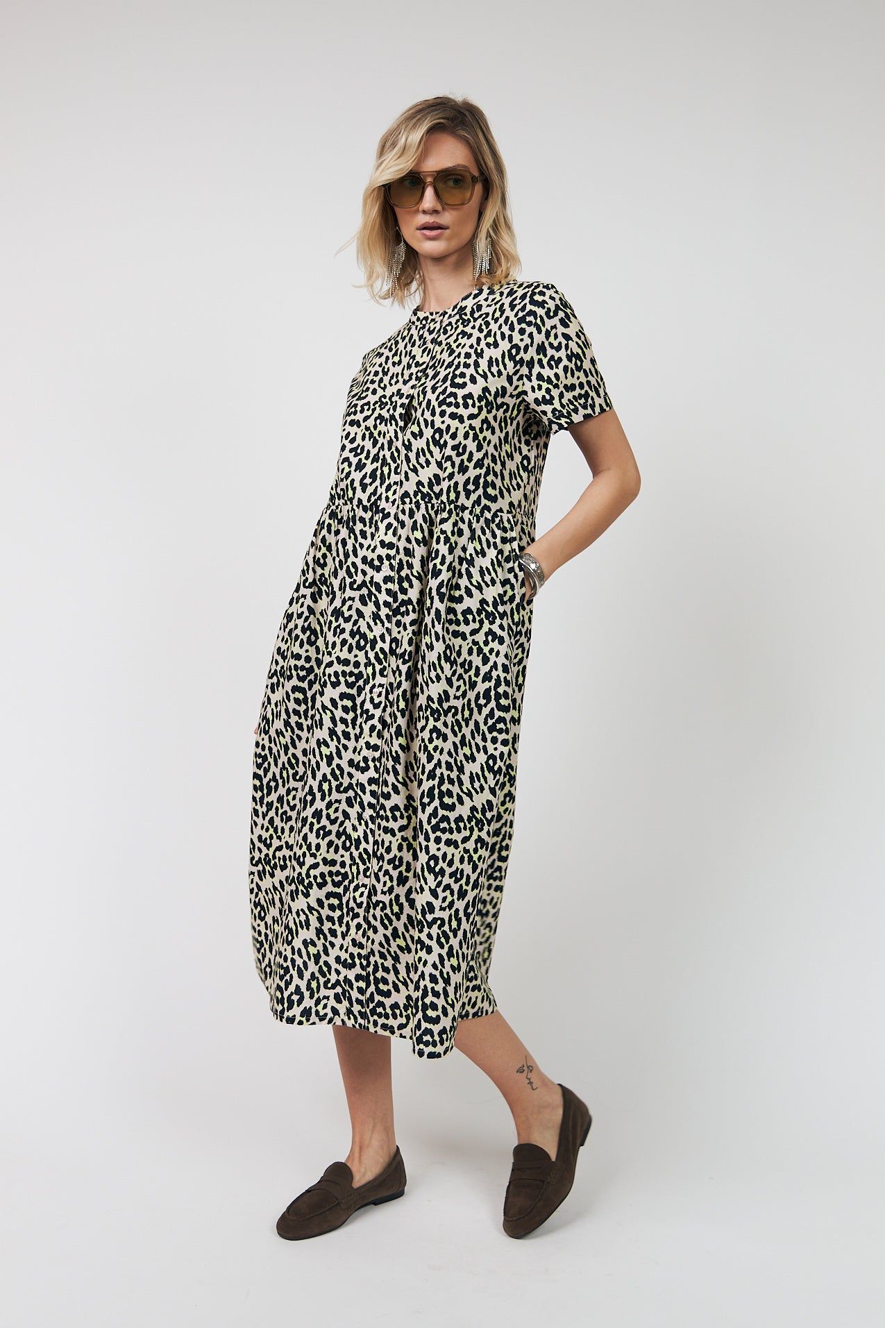 AliyaLL Midi Kjole - Yellow