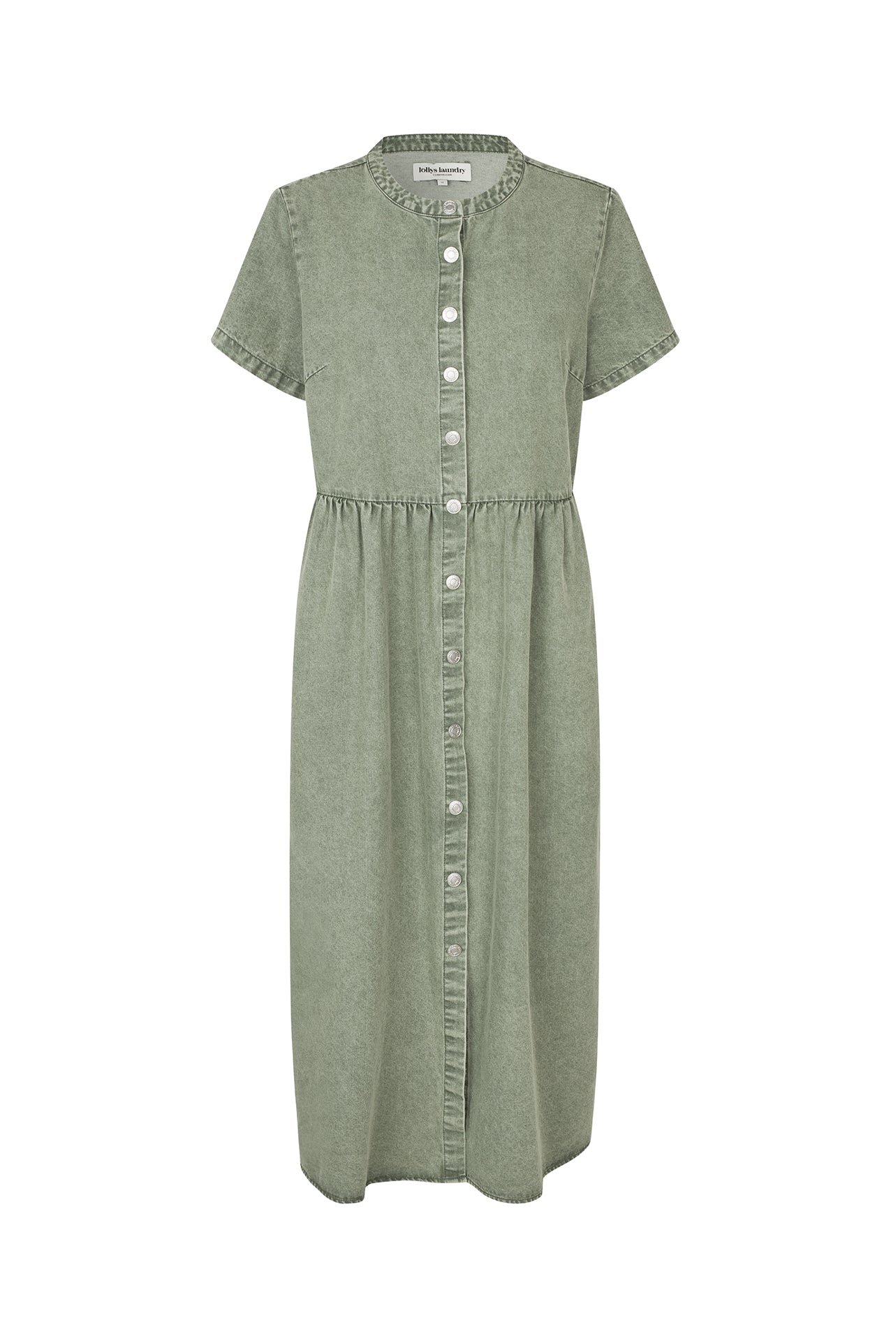Lollys Laundry AliyaLL Midi Kjole Dress Støvet grøn