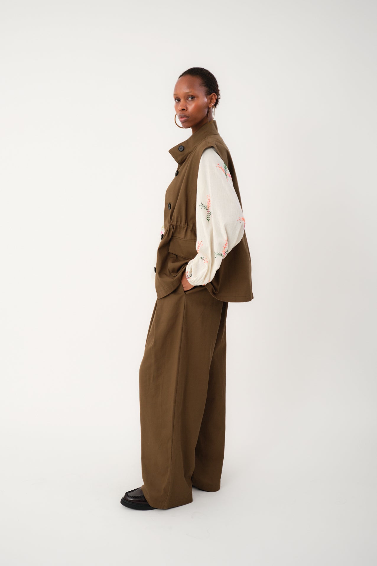Lollys Laundry AmiLL Vest Vest 49 Dusty Green