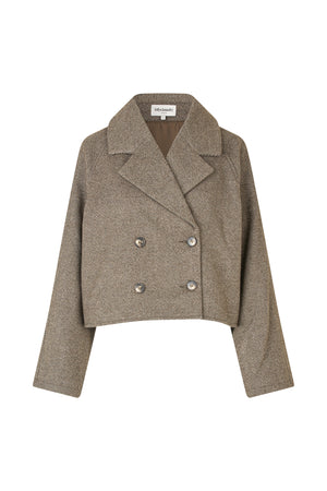 Lollys Laundry AmiriLL Kort Jakke Blazer 87 Dark Mokka