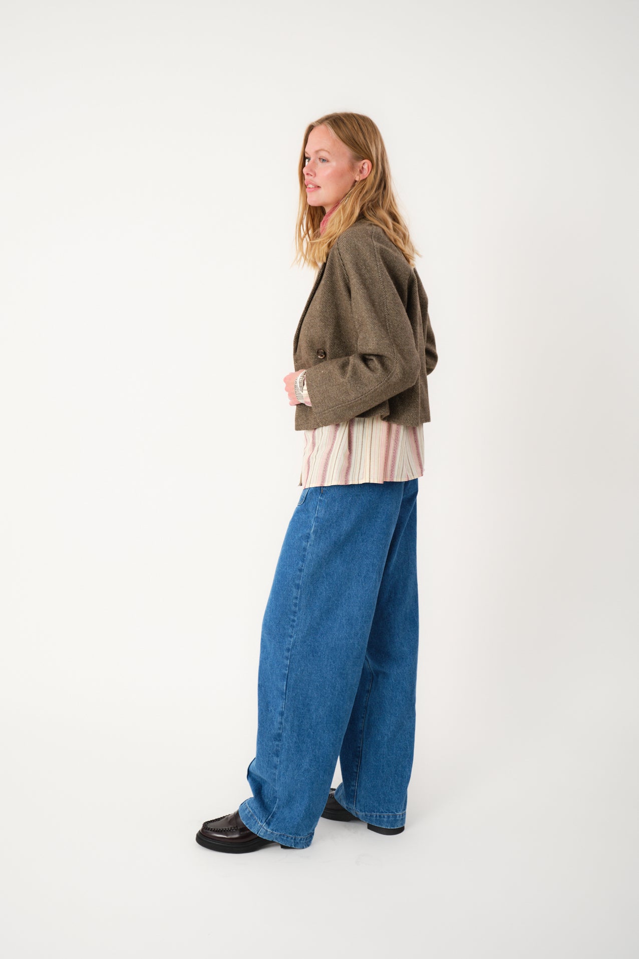 Lollys Laundry AmiriLL Kort Jakke Blazer 87 Dark Mokka