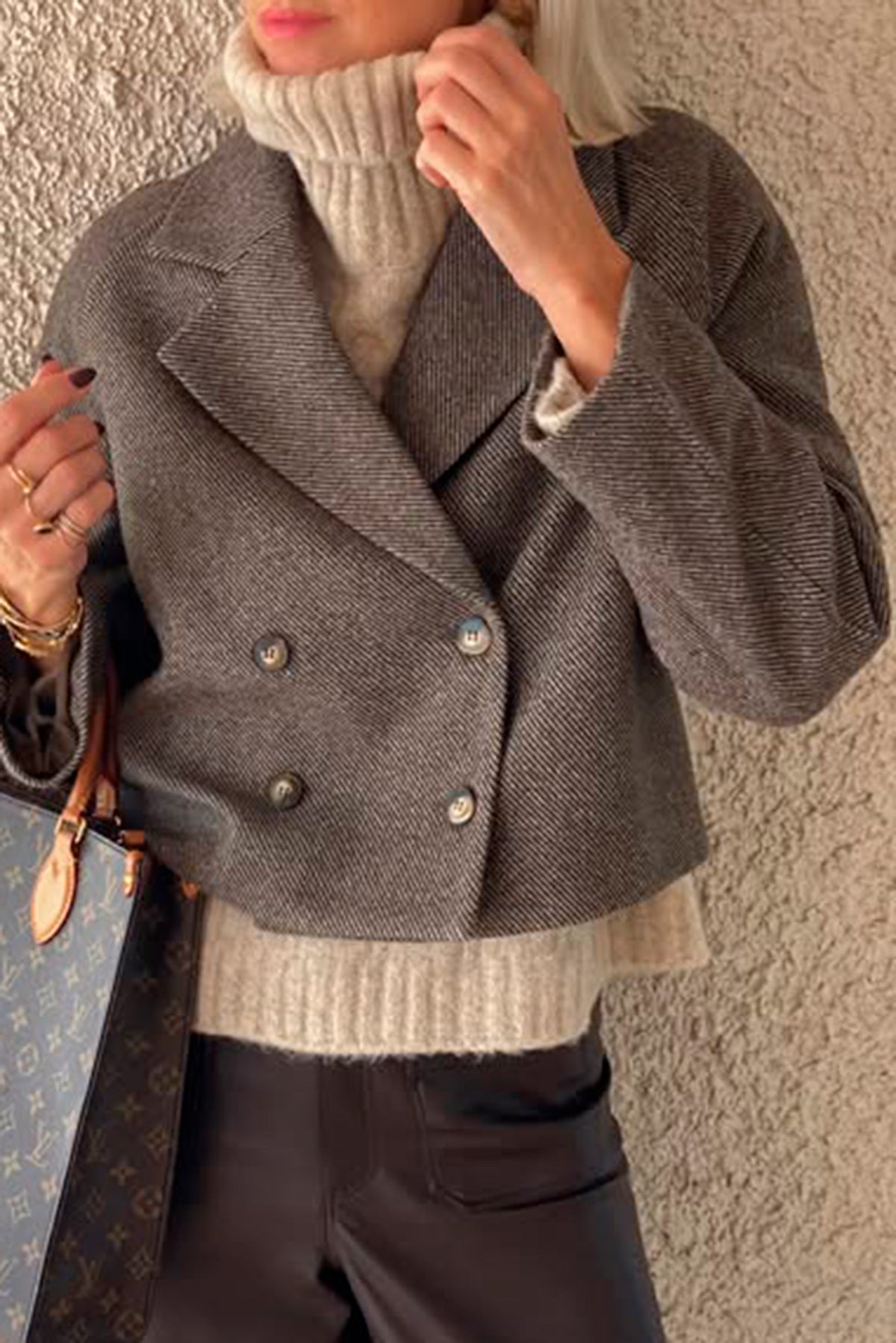 Lollys Laundry AmiriLL Kort Jakke Blazer Mørkebrun