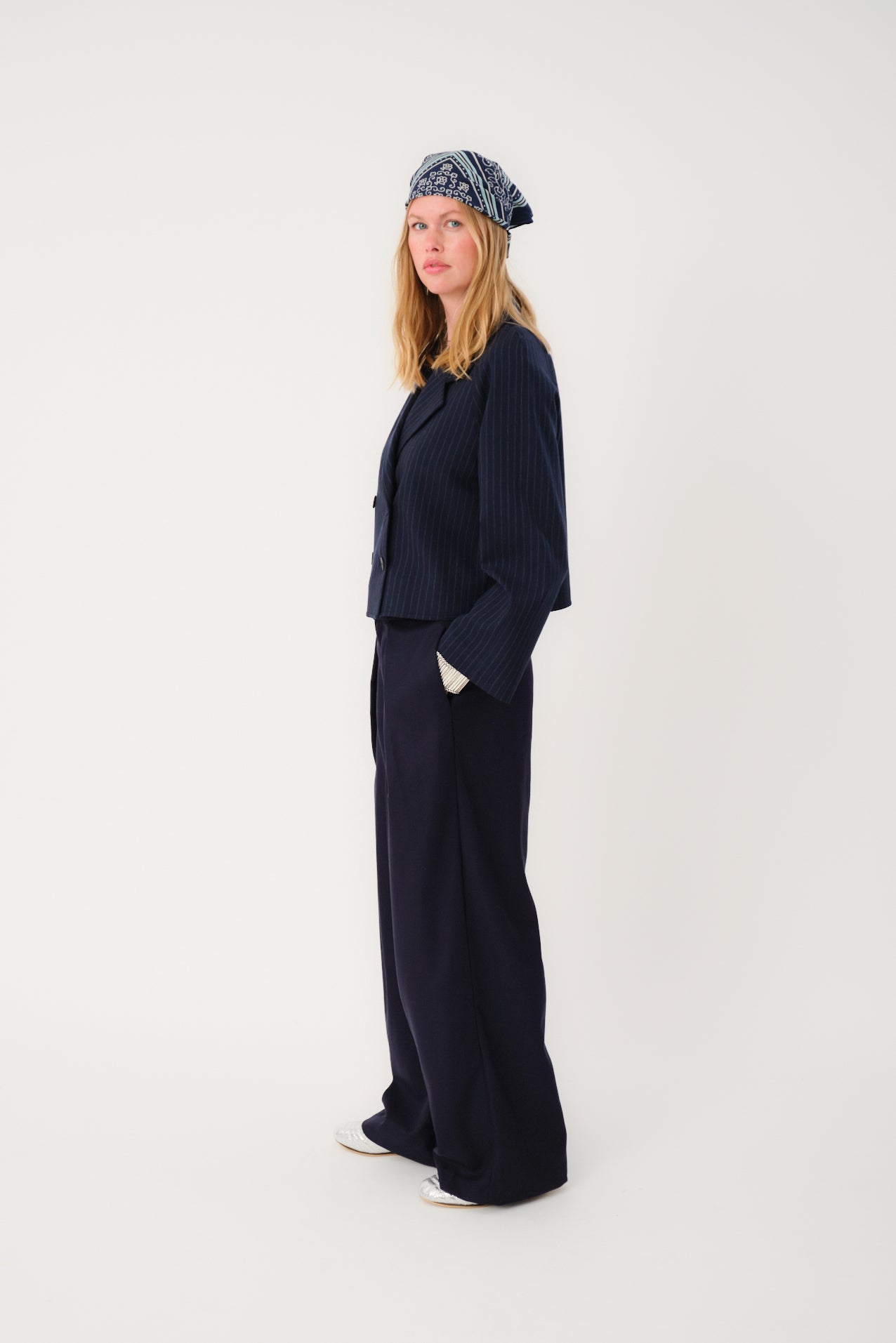 AmiriLL Kort Jakke - Navy