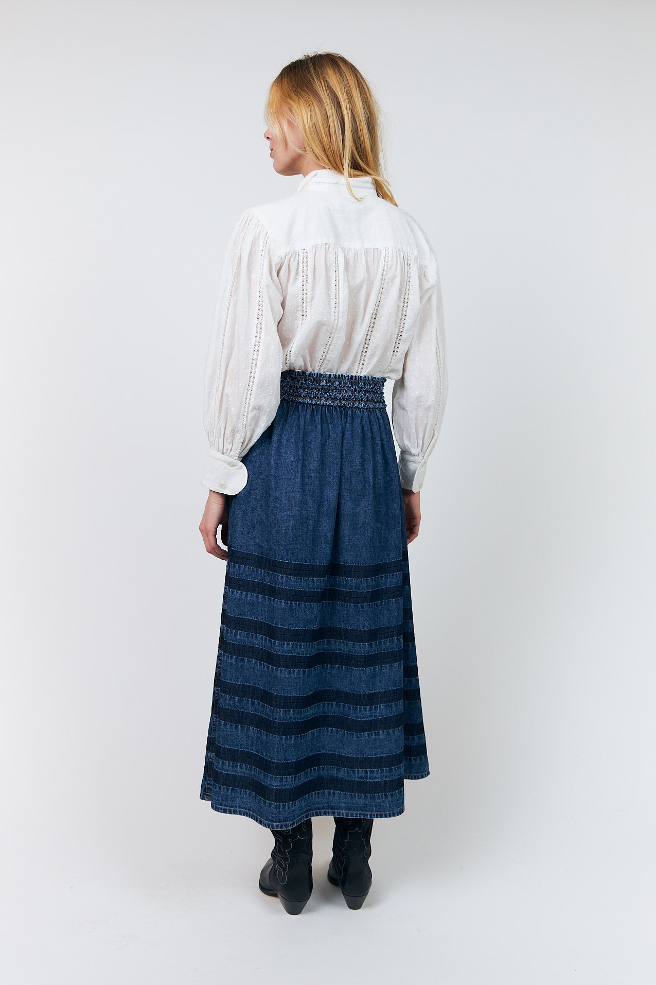 Lollys Laundry AmondLL Maxi Nederdel Skirt Blå