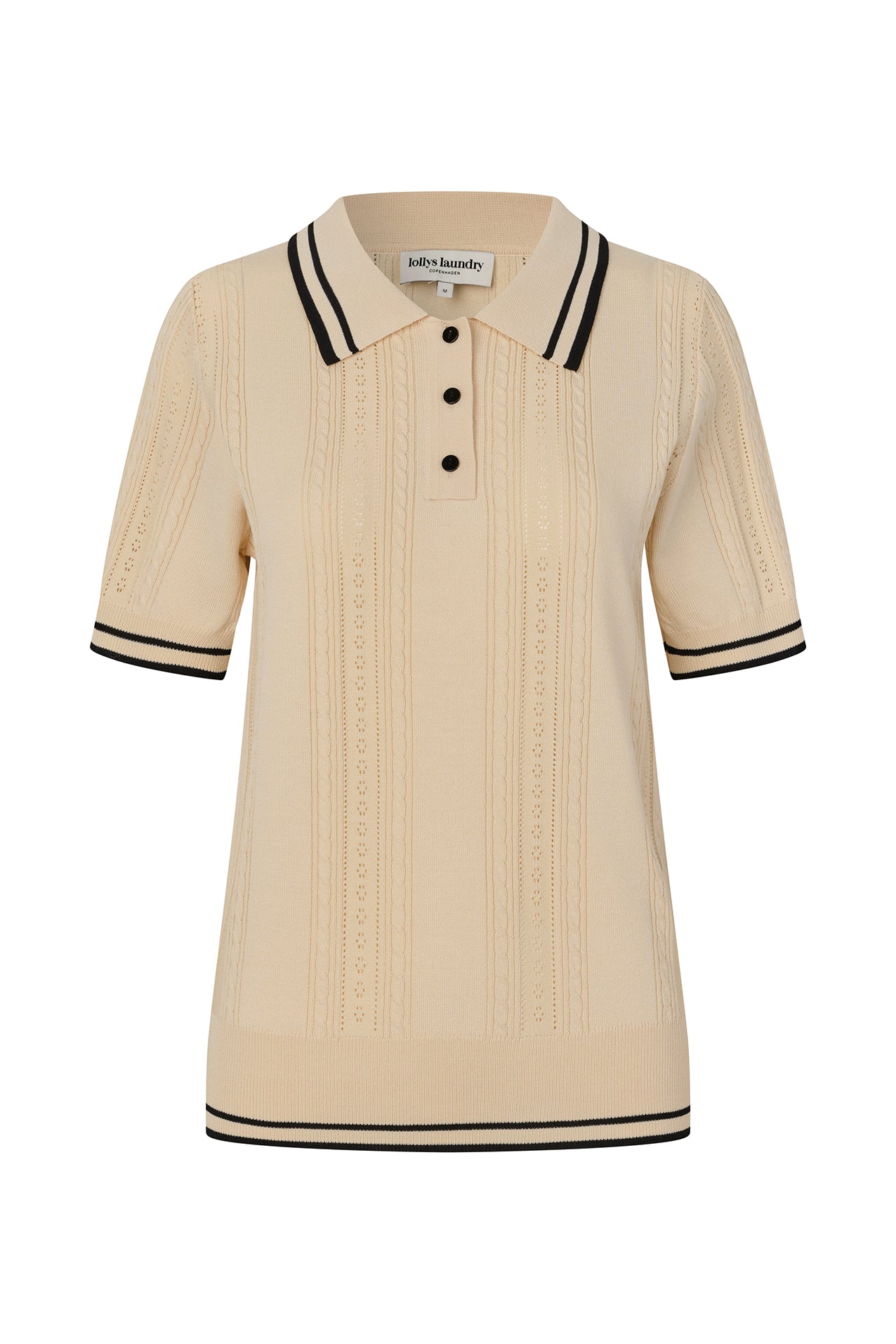 AndreaLL Strik Polo - Creme