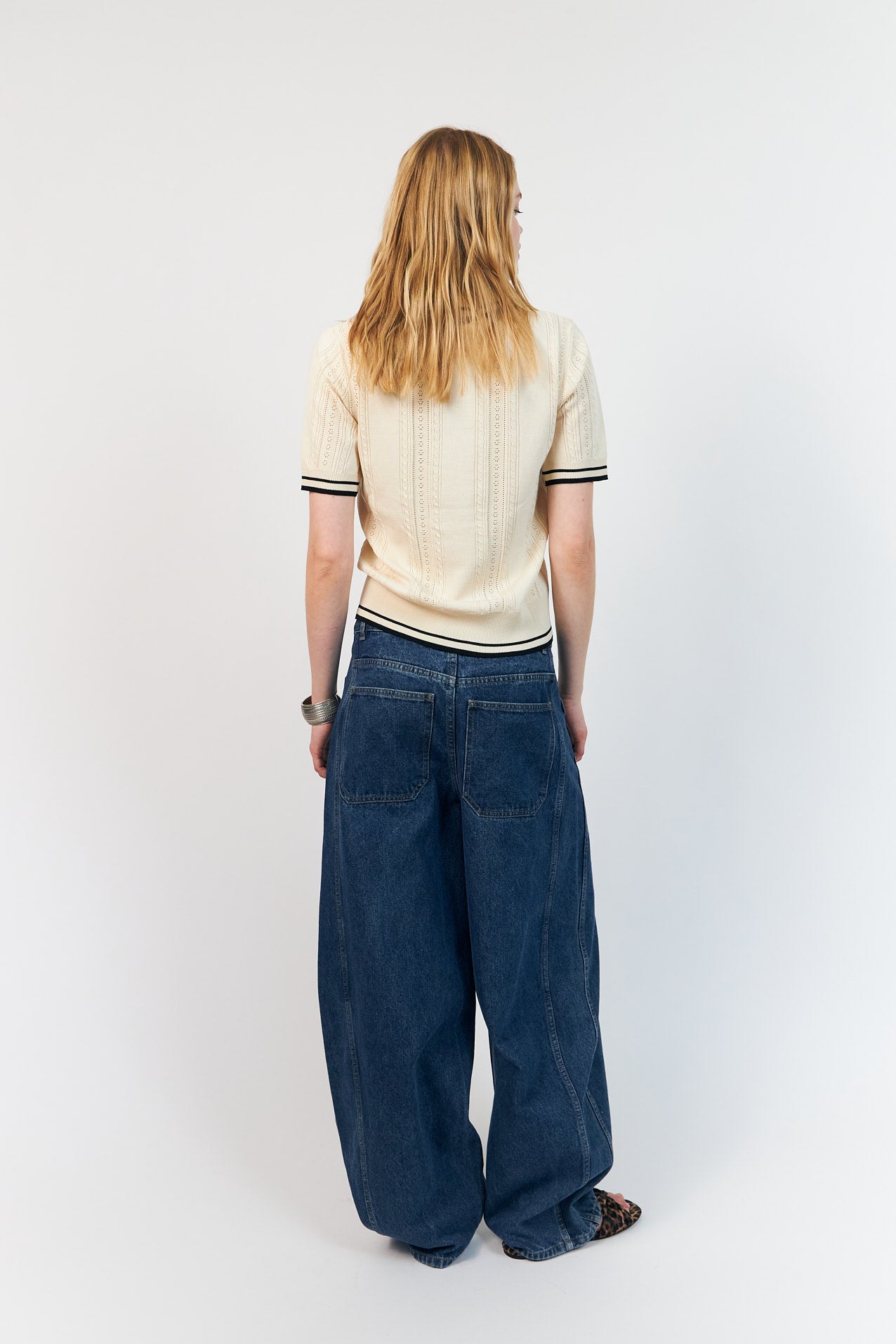 AndreaLL Strik Polo - Creme