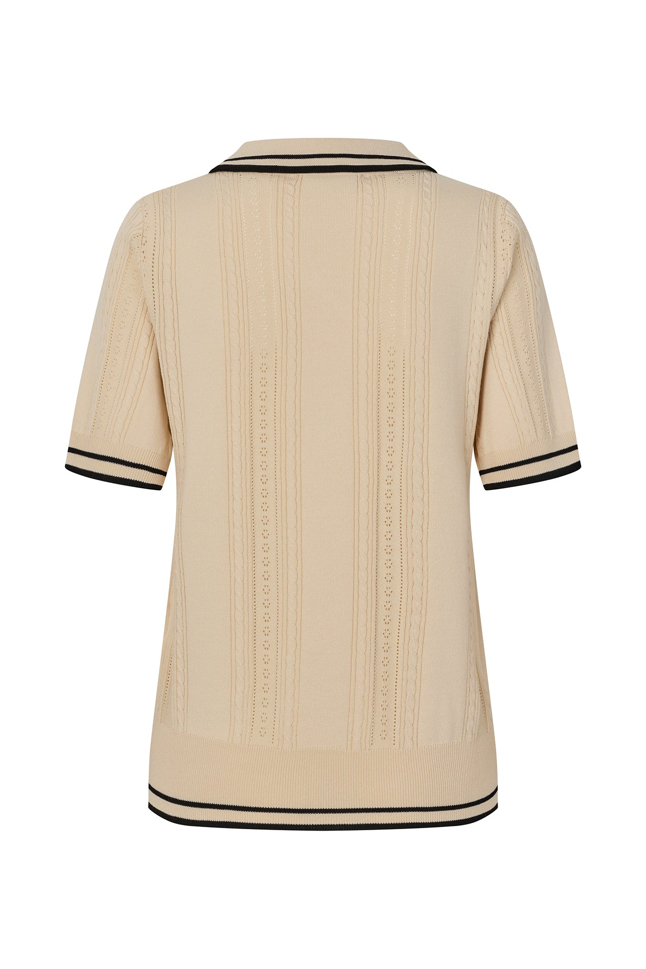 AndreaLL Strik Polo - Creme