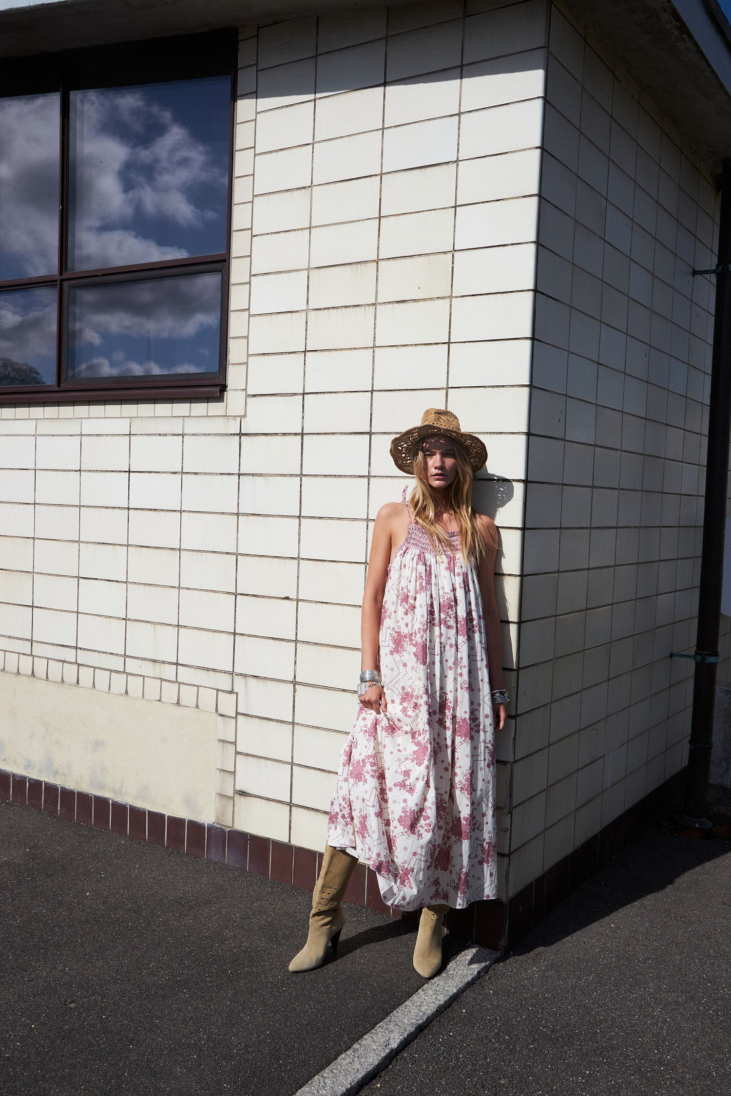 Lollys Laundry AngoLL Maxi Dress SL Dress 74 Flower Print
