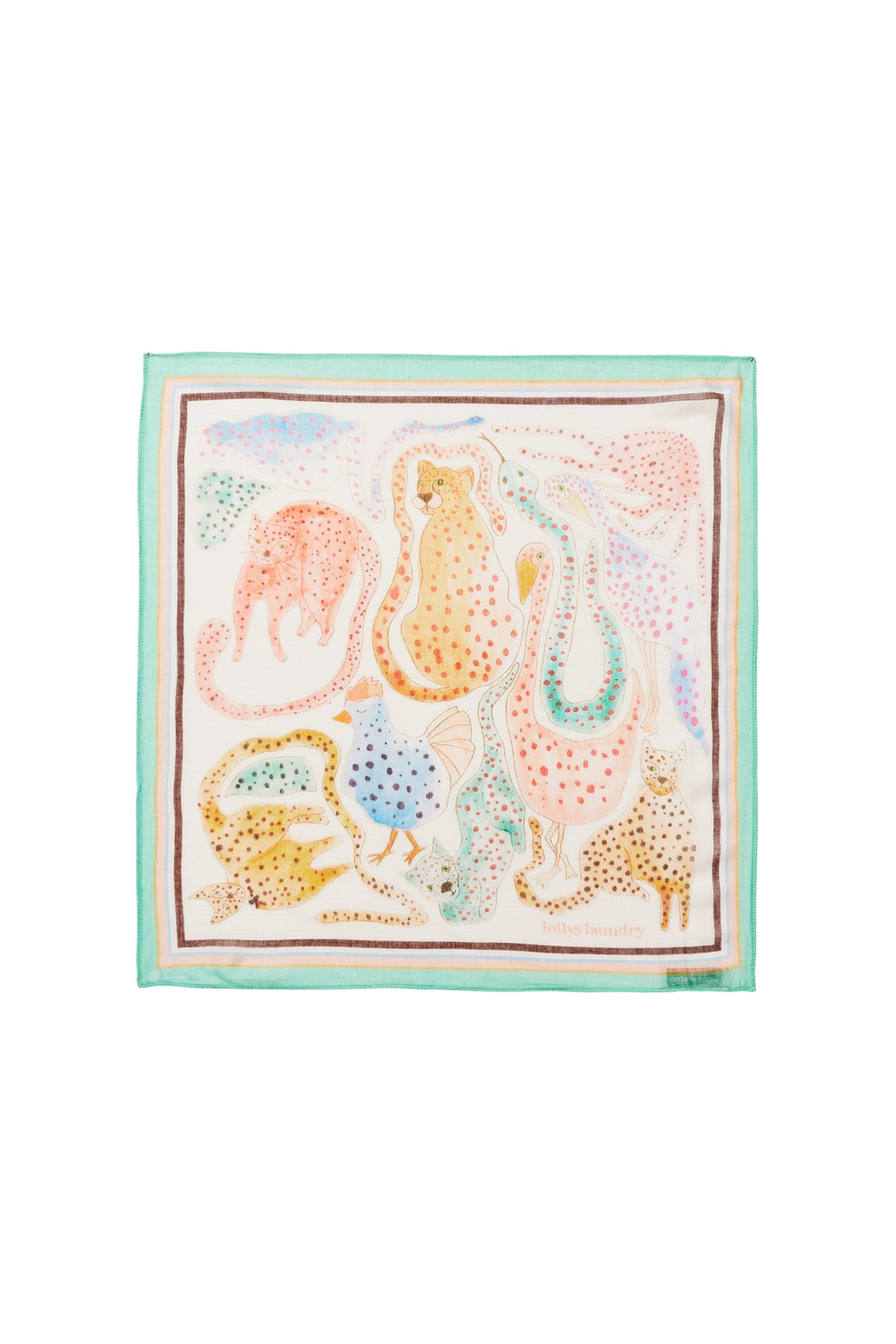 Lollys Laundry AnimalLL lille Tørklæde Scarf Multi