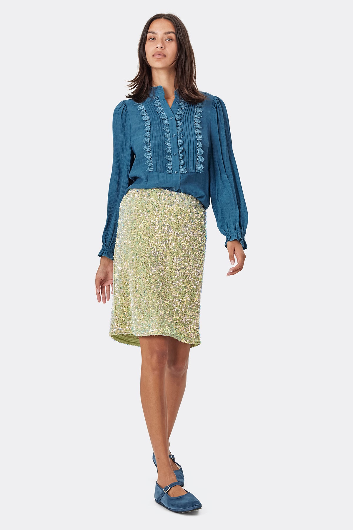 Lollys Laundry AnnaLL Short Skirt Skirt Lysegrøn