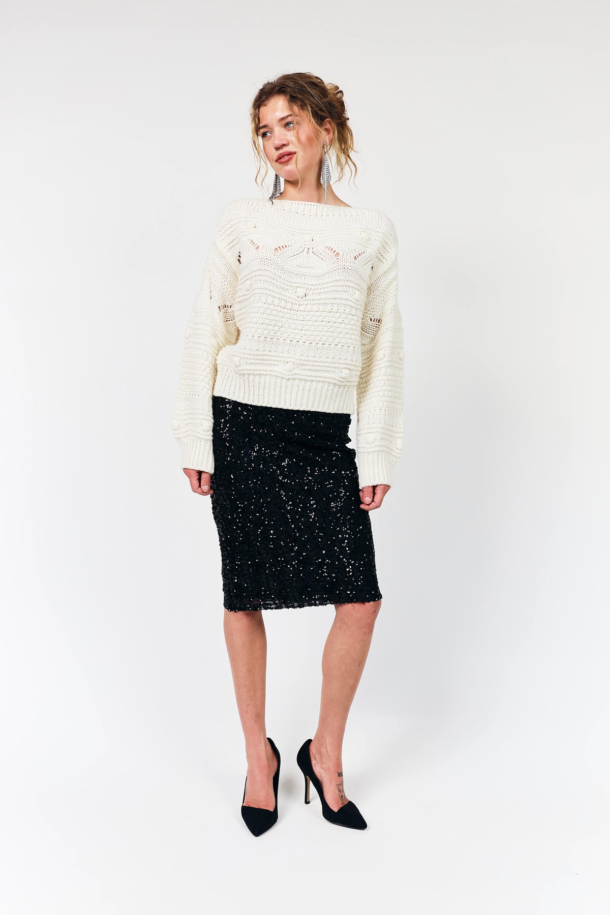 Lollys Laundry AnnaLL kort Nederdel Skirt Sort